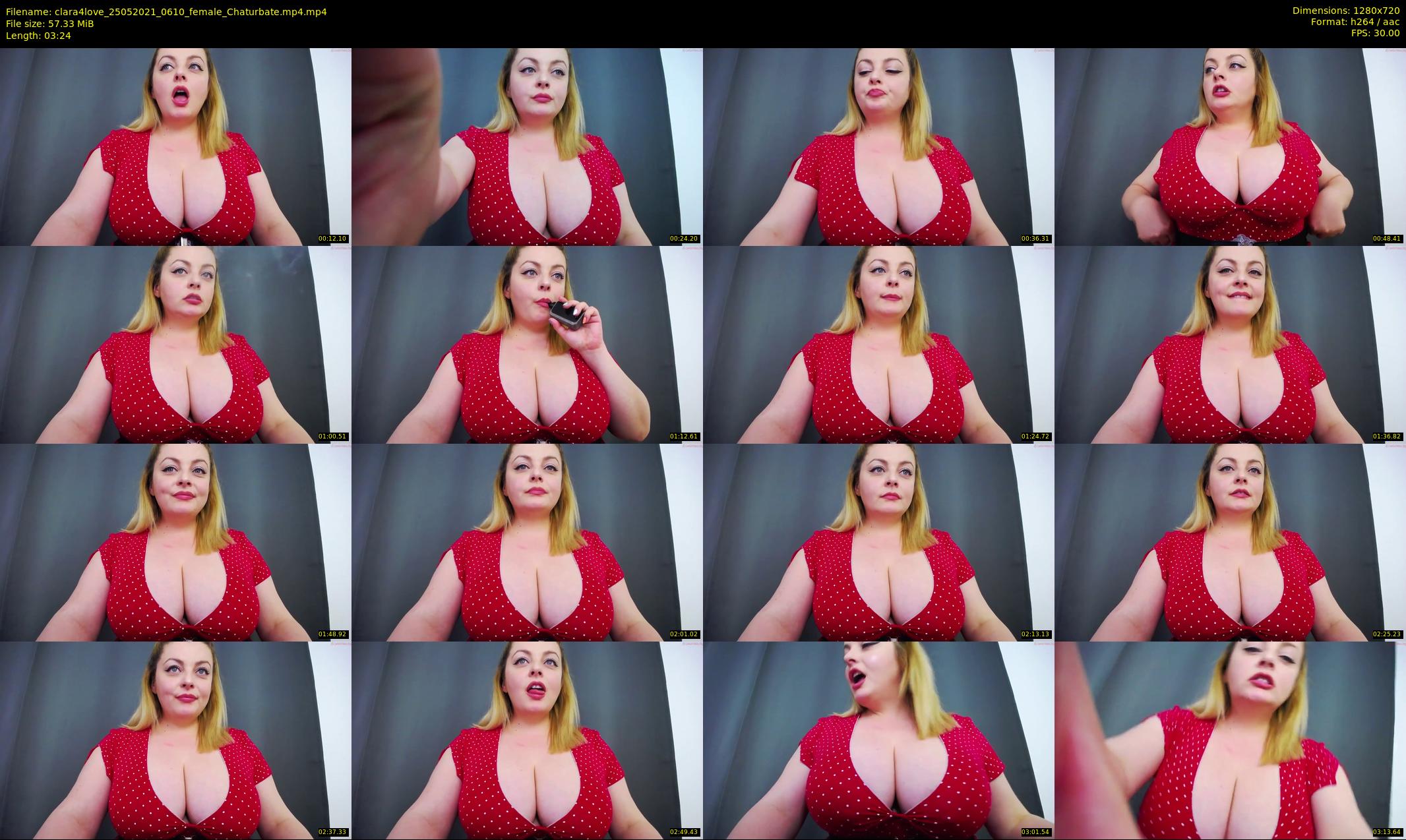 clara4love — 4 minute Chaturbate female cam show recording, 720p, May 25, 2021