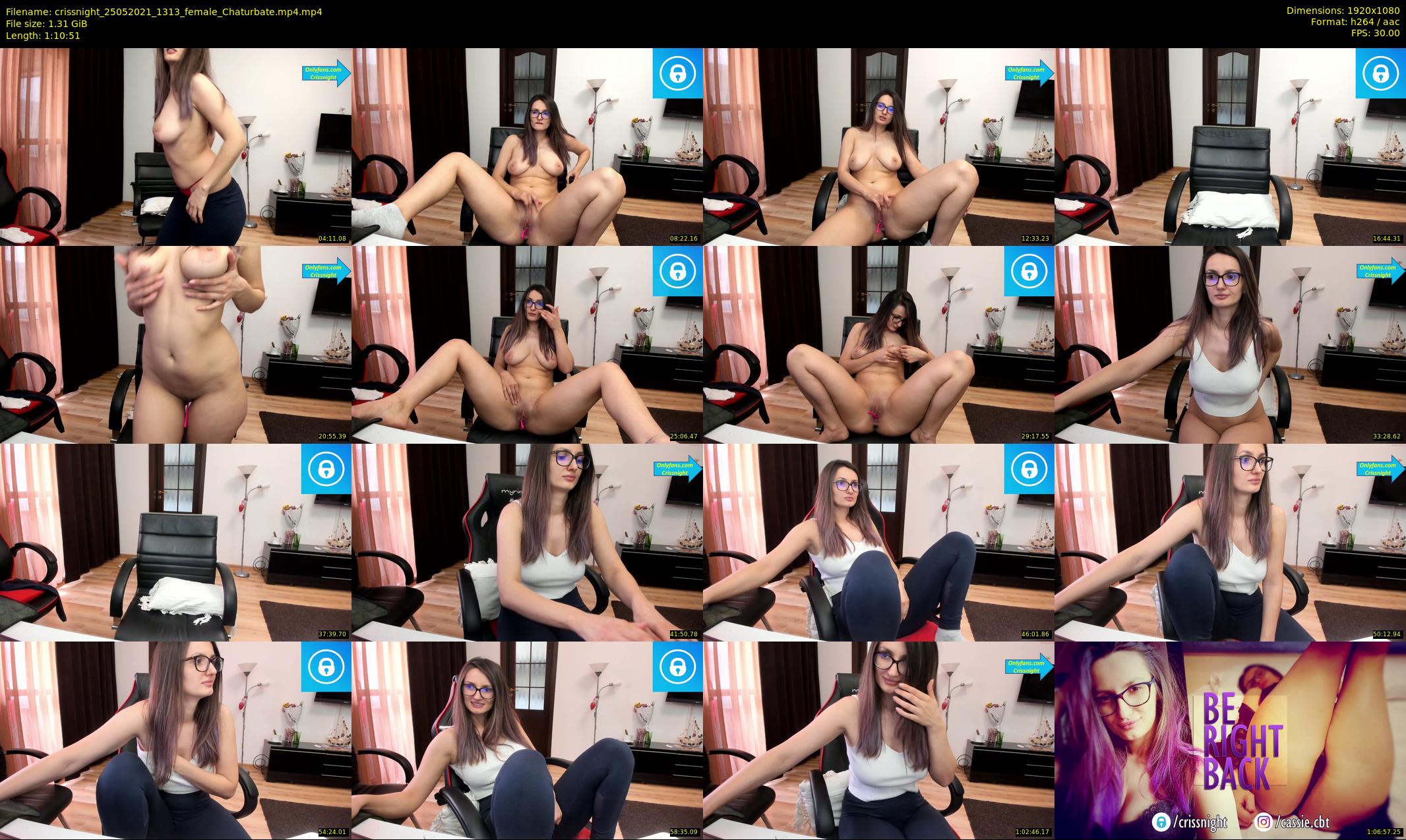 crissnight — 71 minute Chaturbate female cam show recording, 1080p, May 25, 2021