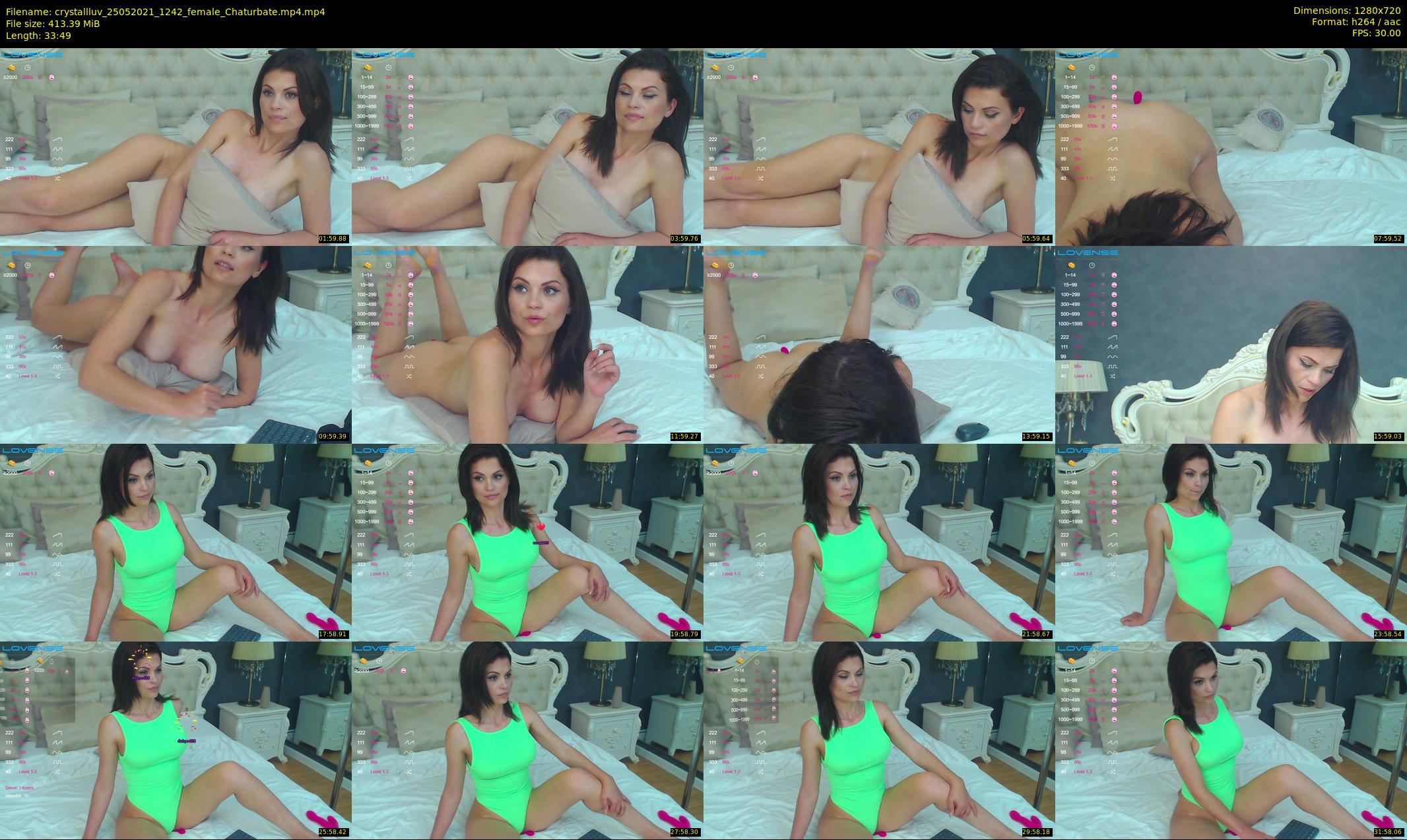 crystallluv — 34 minute Chaturbate female cam show recording, 720p, May 25, 2021