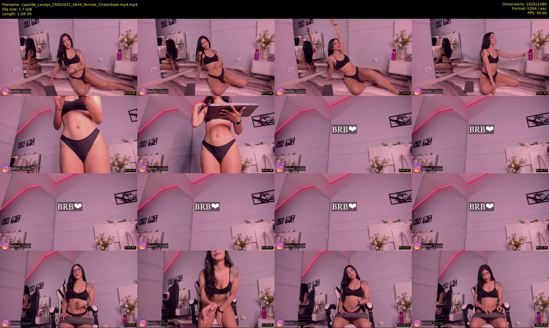 cyanide_candys — 70 minute Chaturbate female cam show recording, 1080p, May 25, 2021