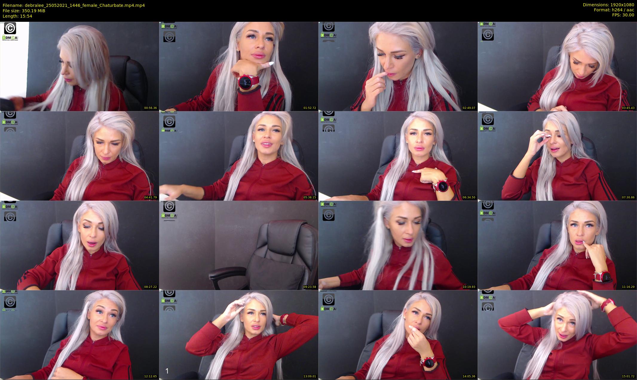debralee — 16 minute Chaturbate female cam show recording, 1080p, May 25, 2021