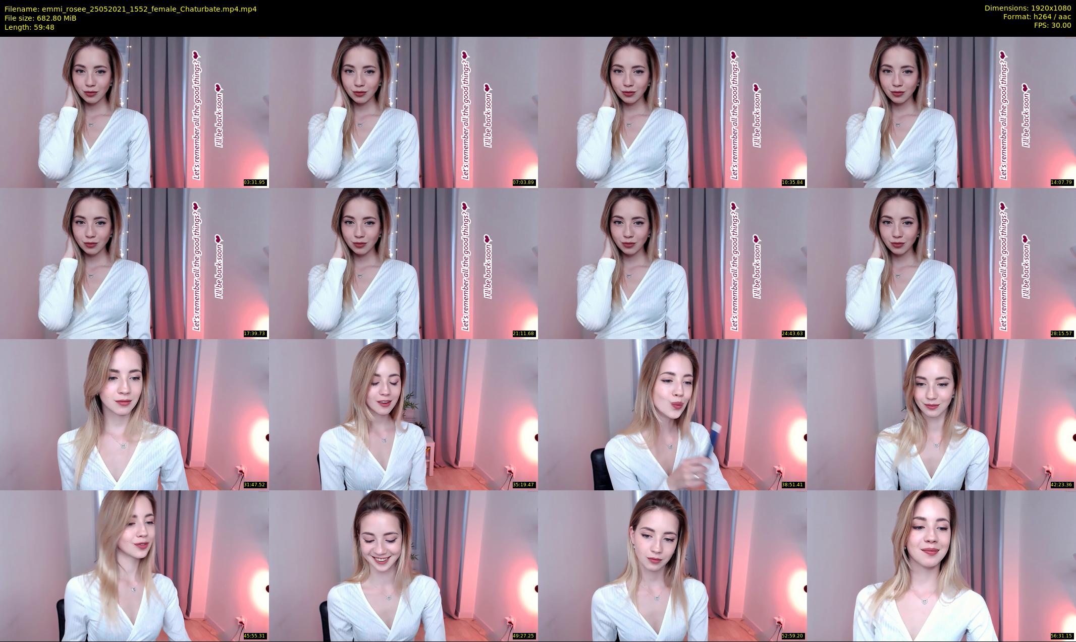 emmi_rosee — 60 minute Chaturbate female cam show recording, 1080p, May 25, 2021