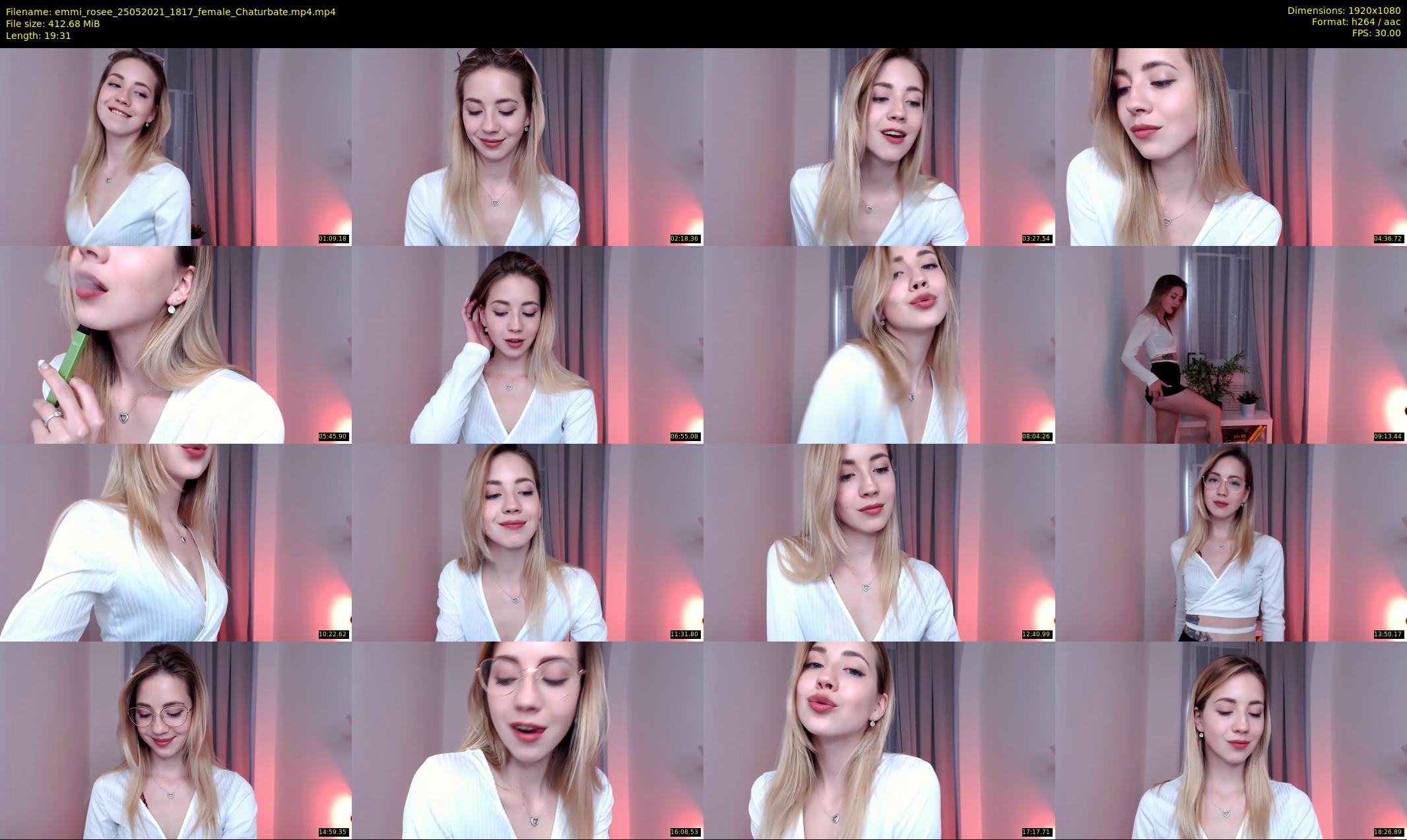 emmi_rosee — 20 minute Chaturbate female cam show recording, 1080p, May 25, 2021