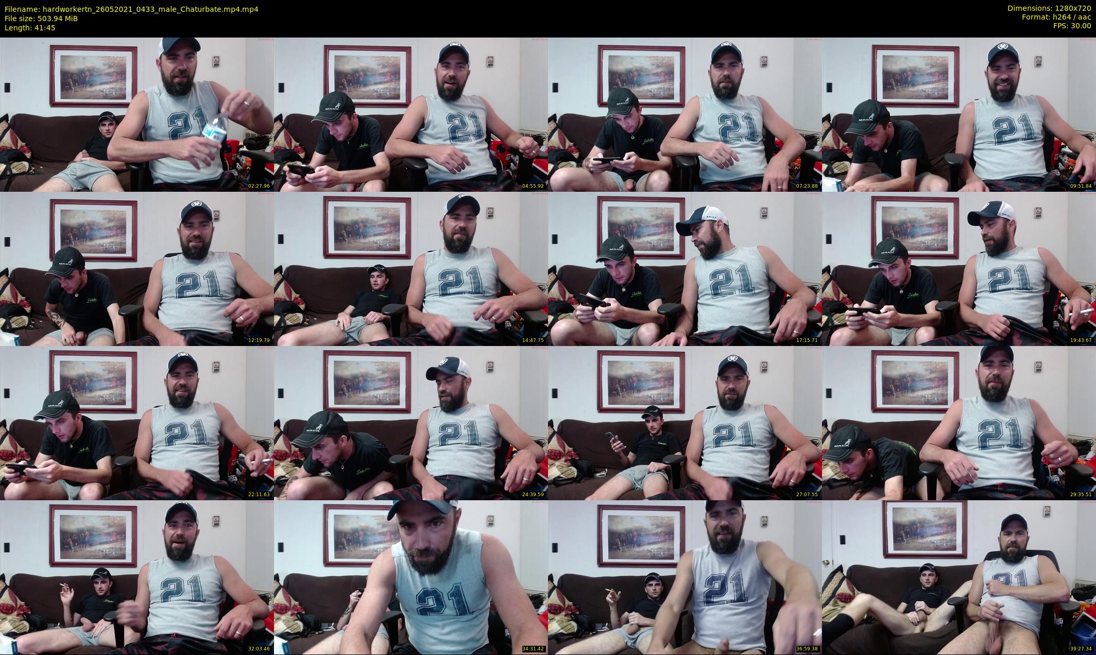 hardworkertn — 42 minute Chaturbate male cam show recording, 720p, May 26, 2021