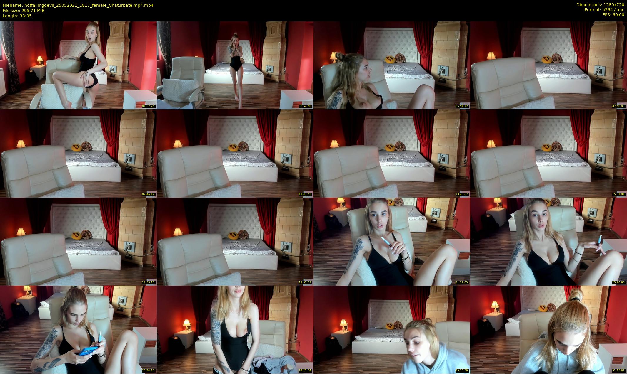 hotfallingdevil — 34 minute Chaturbate female cam show recording, 720p, May 25, 2021
