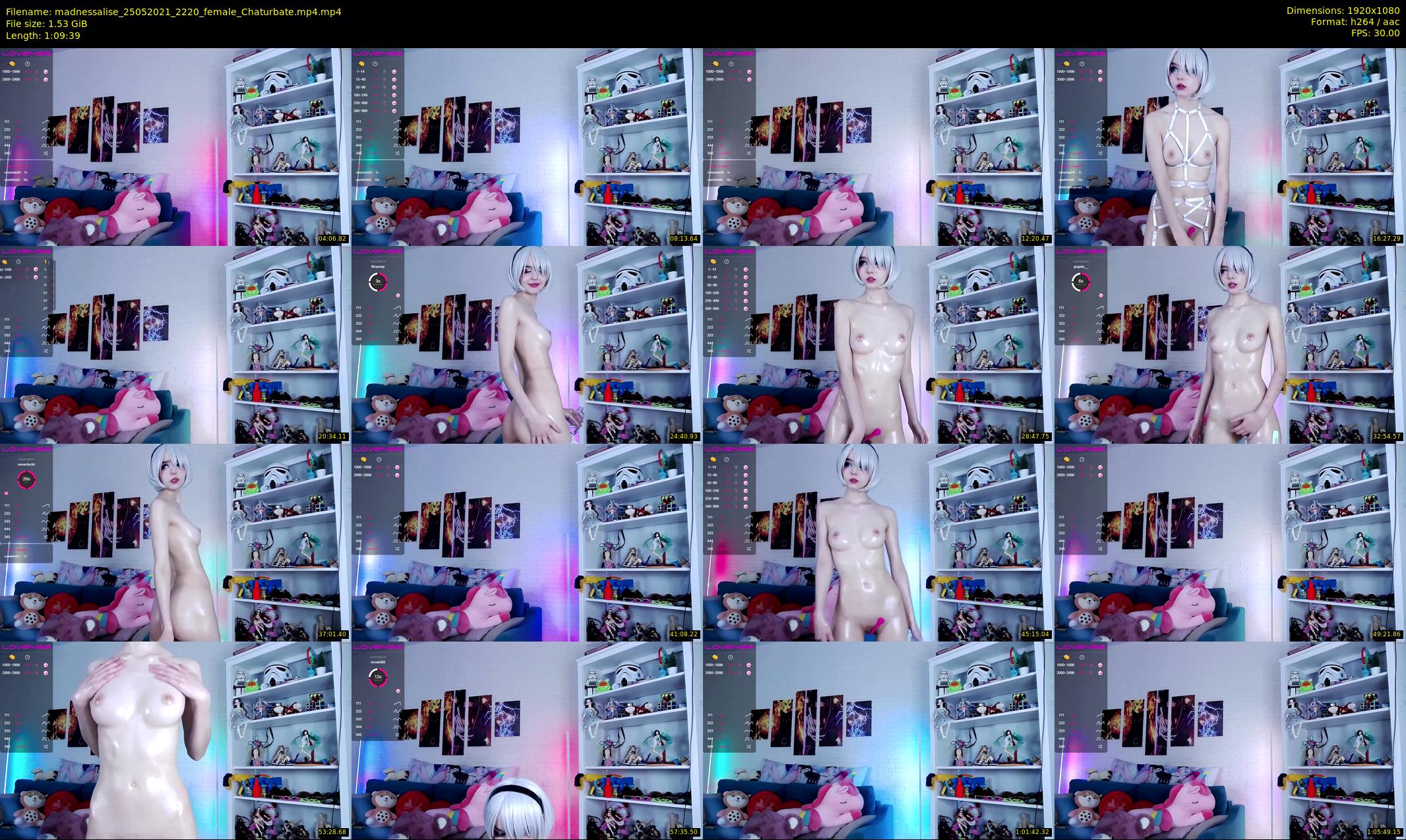 madnessalise — 70 minute Chaturbate female cam show recording, 1080p, May 25, 2021