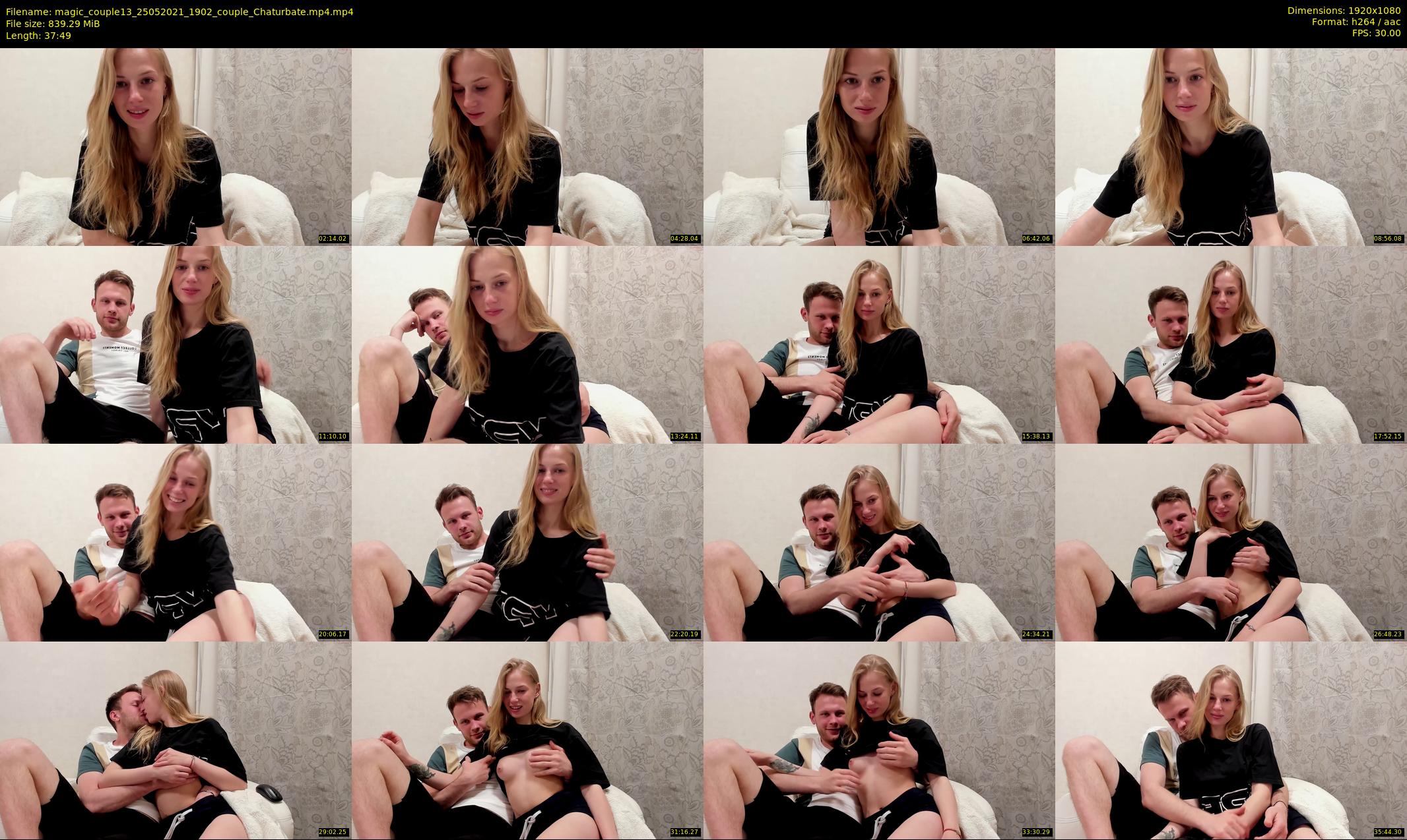 magic_couple13 — 38 minute Chaturbate couple cam show recording, 1080p, May 25, 2021