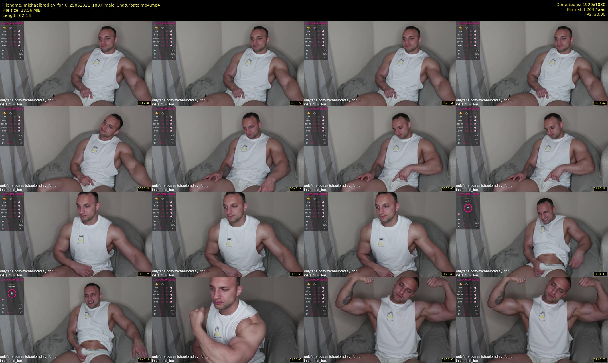 michaelbradley_for_u — 3 minute Chaturbate male cam show recording, 1080p, May 25, 2021