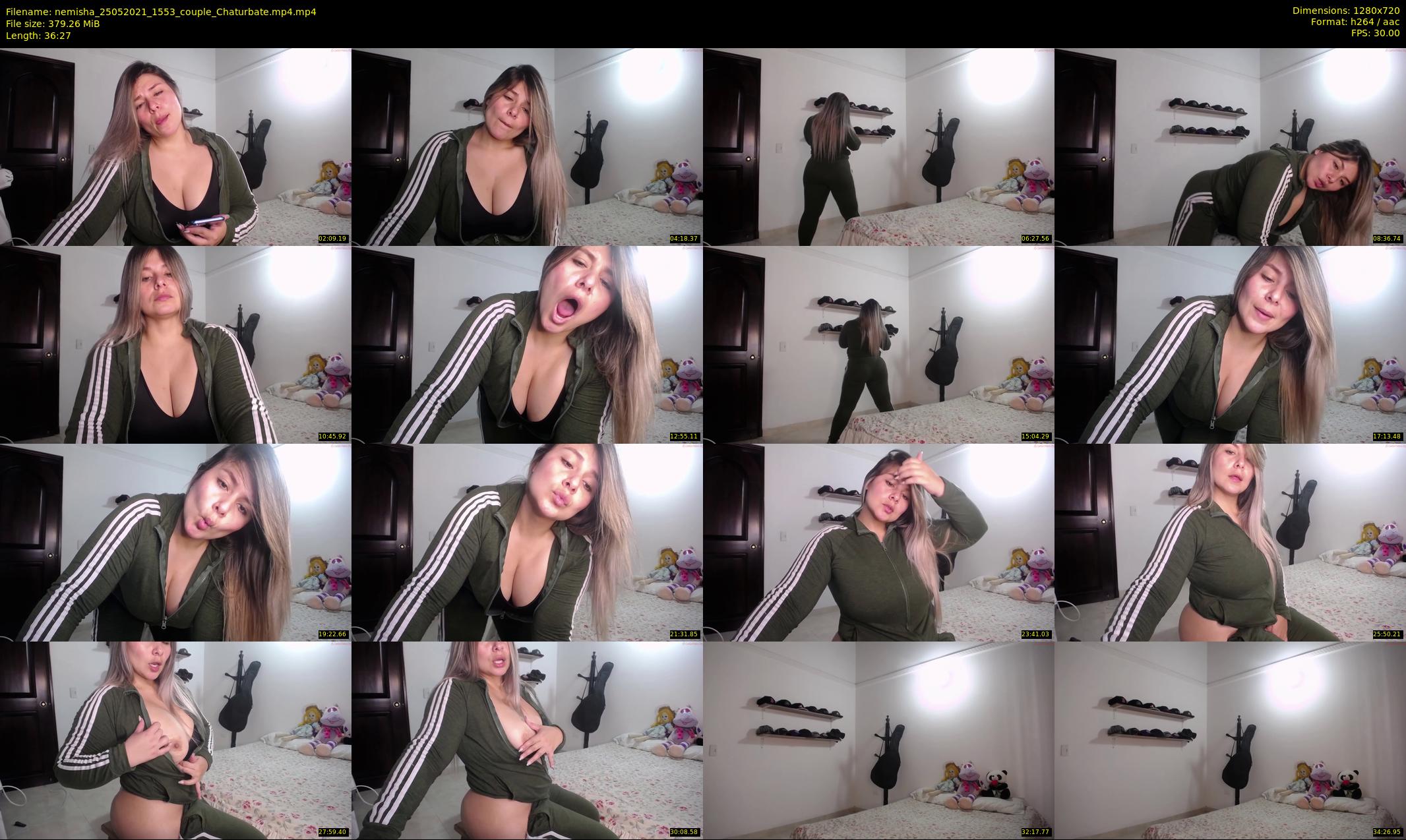 nemisha — 37 minute Chaturbate female cam show recording, 720p, May 25, 2021