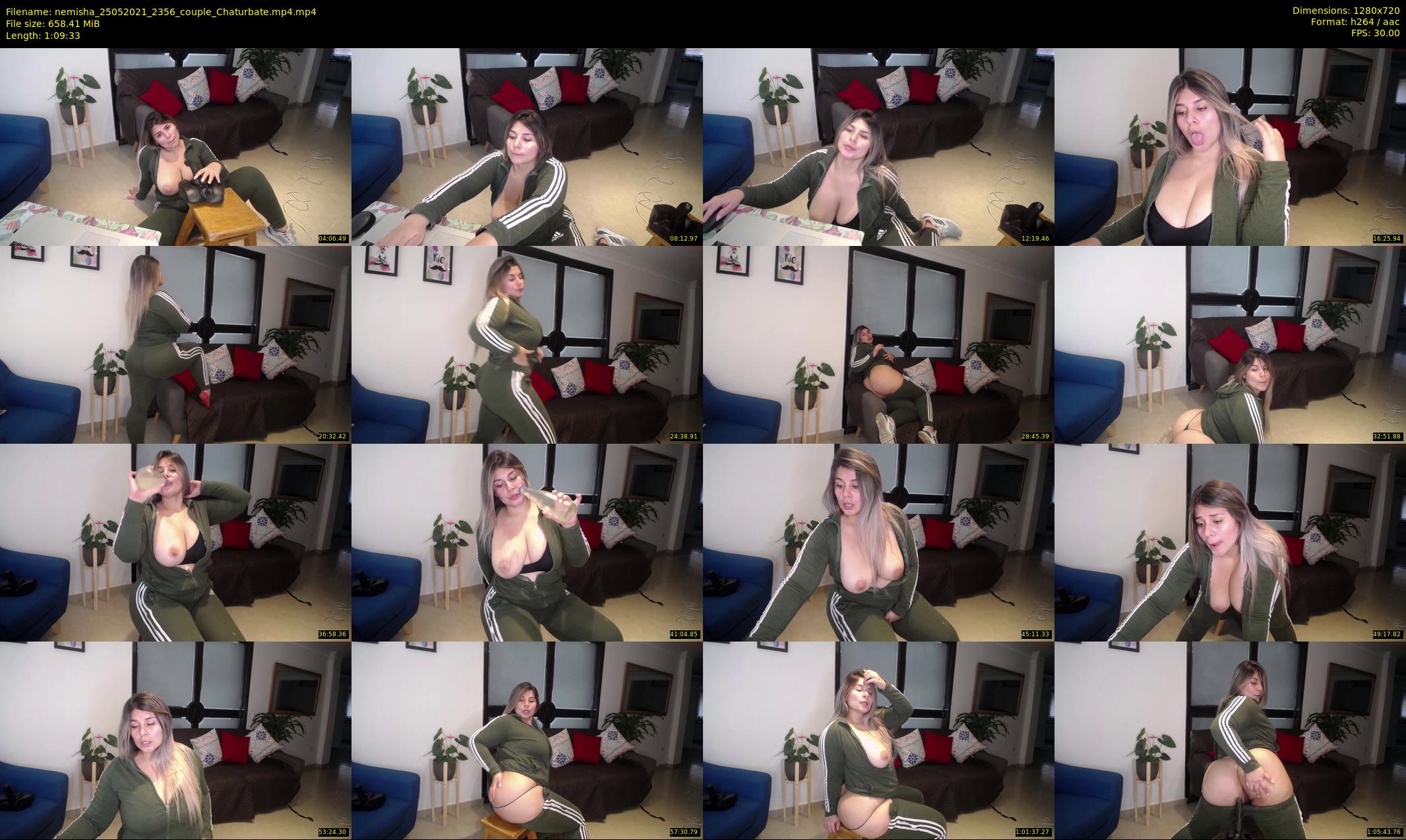 nemisha — 70 minute Chaturbate female cam show recording, 720p, May 25, 2021