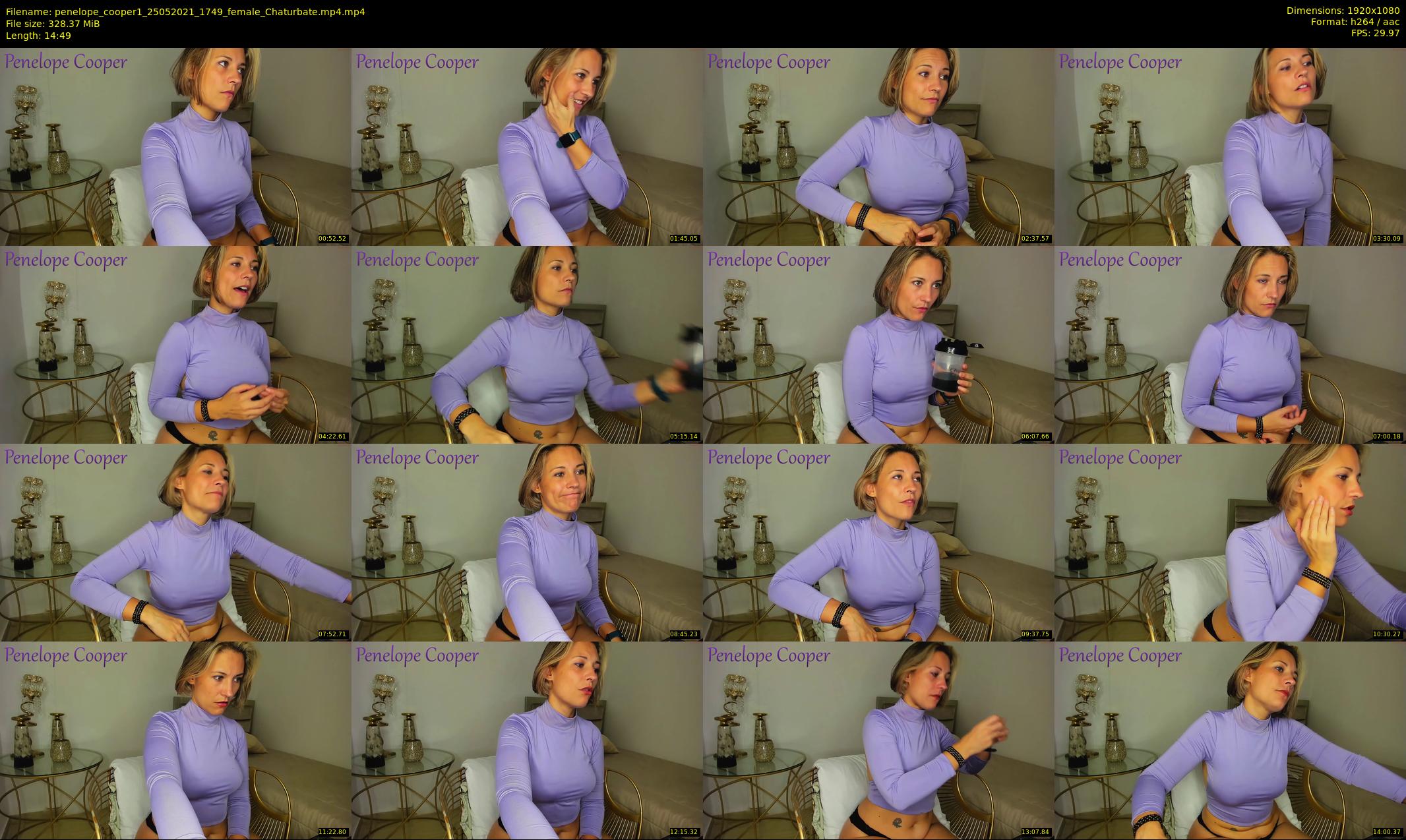 penelope_cooper1 — 15 minute Chaturbate female cam show recording, 1080p, May 25, 2021