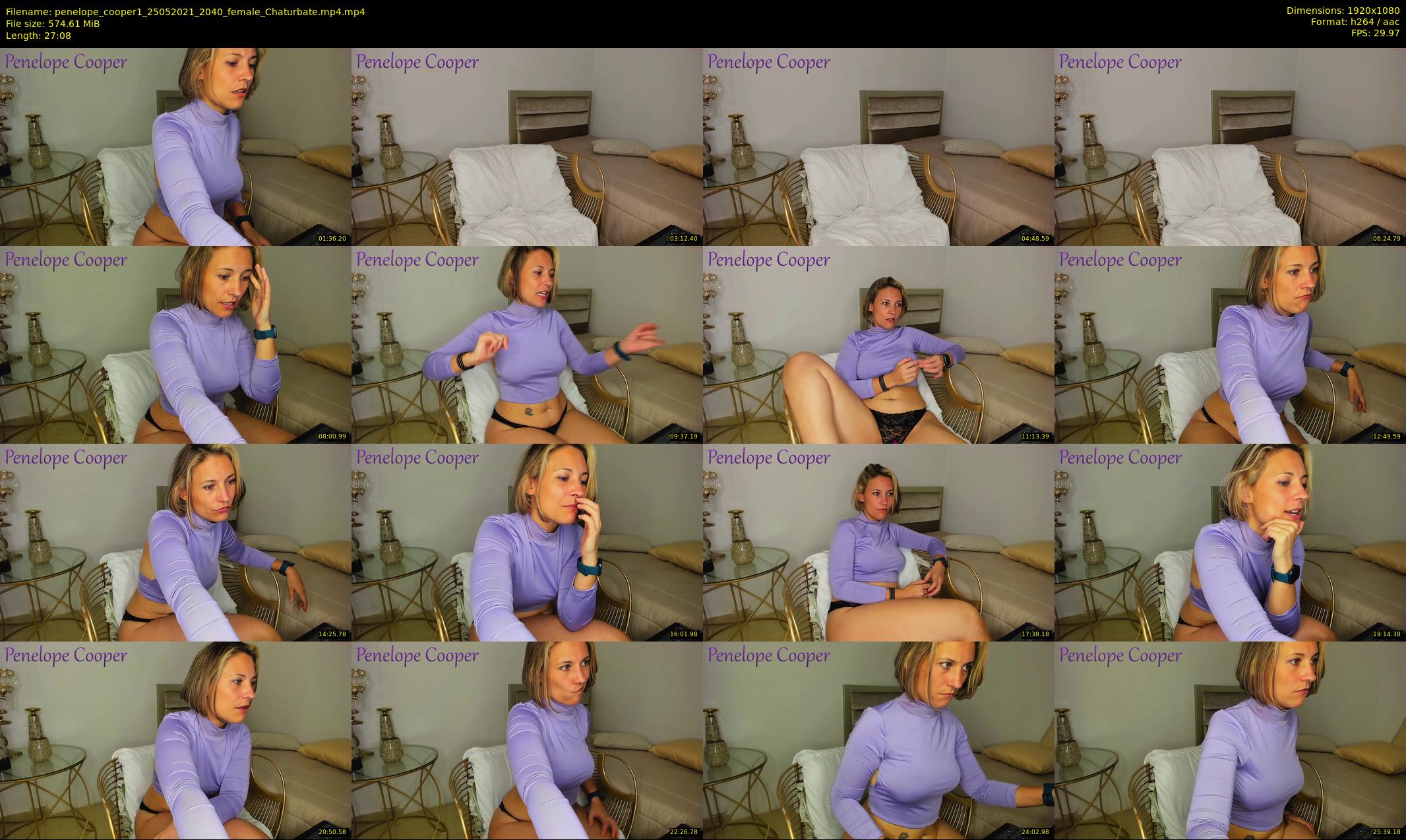 penelope_cooper1 — 28 minute Chaturbate female cam show recording, 1080p, May 25, 2021