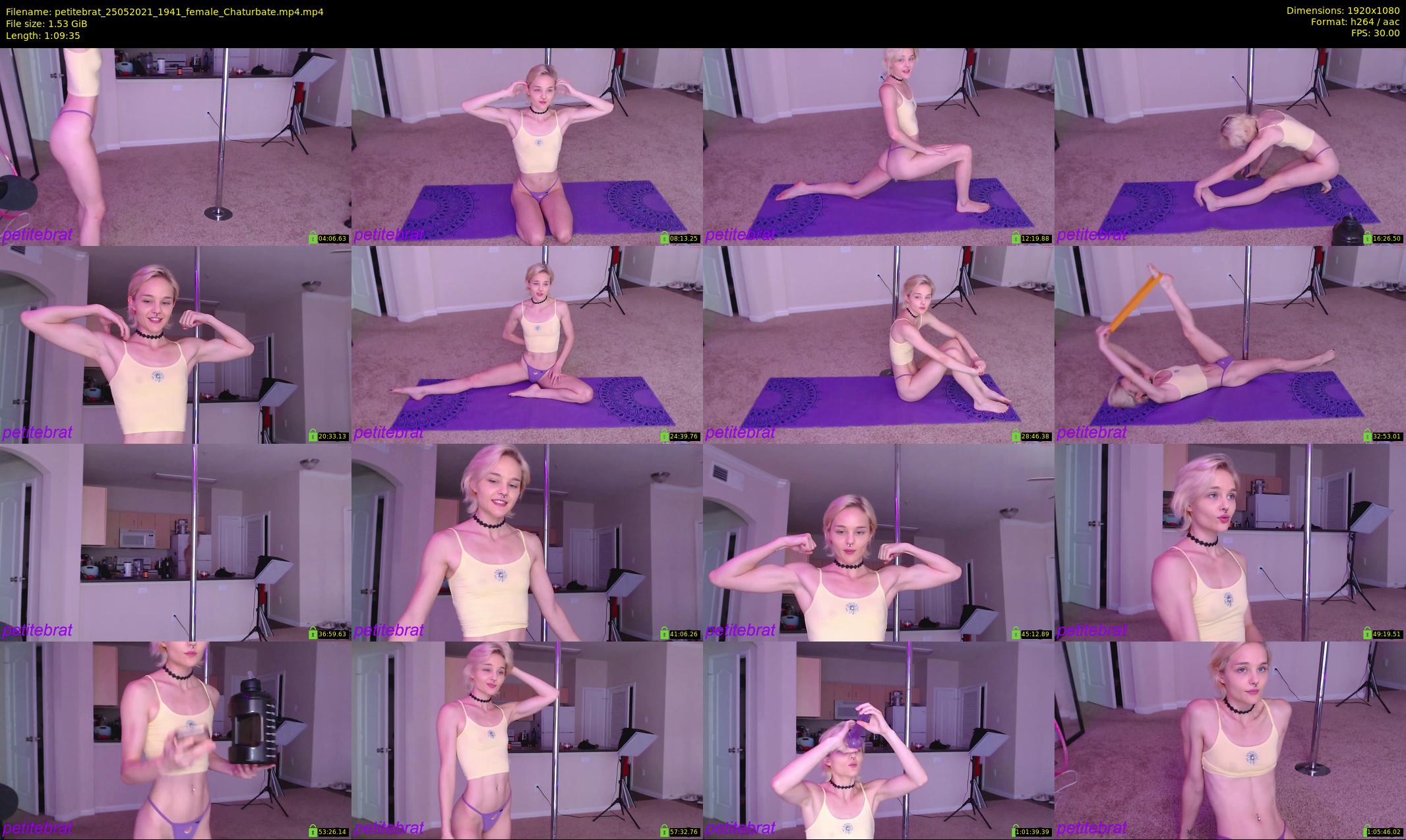petitebrat — 70 minute Chaturbate female cam show recording, 1080p, May 25, 2021