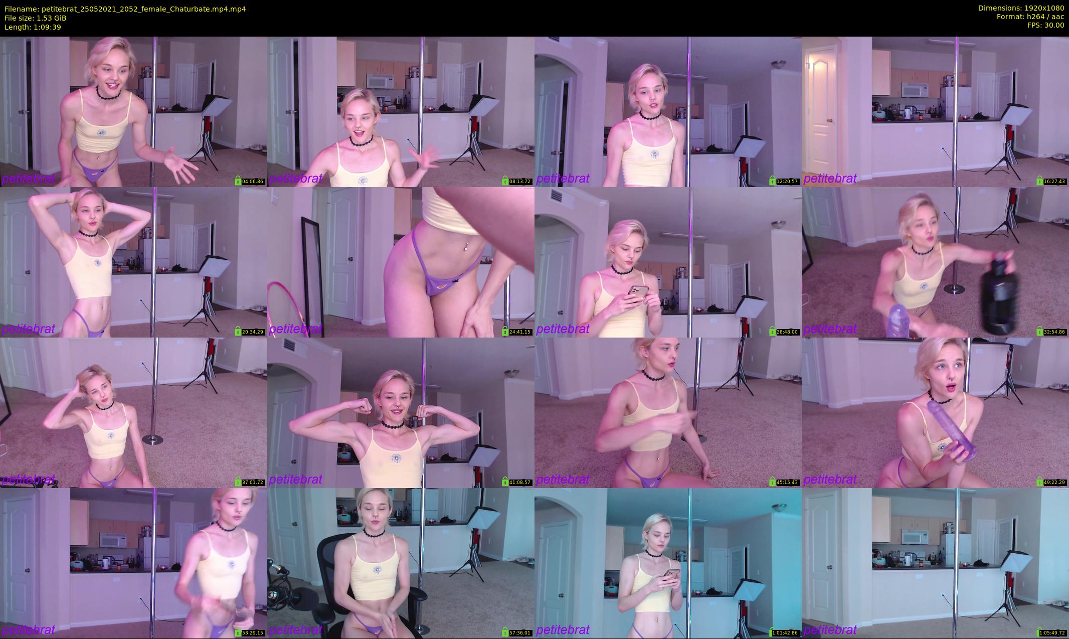 petitebrat — 70 minute Chaturbate female cam show recording, 1080p, May 25, 2021