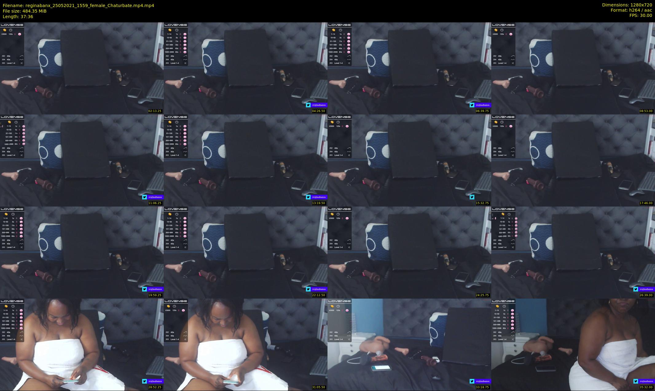 reginabanx — 38 minute Chaturbate female cam show recording, 720p, May 25, 2021