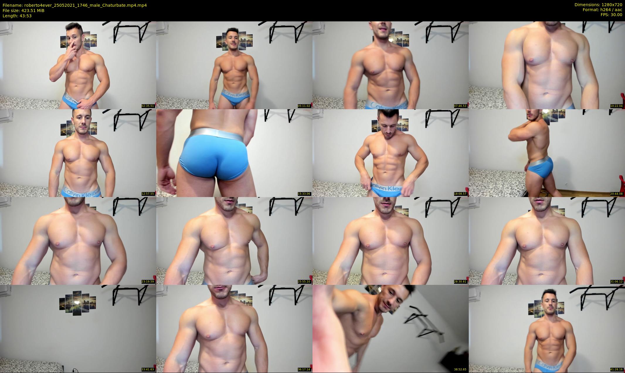 roberto4ever — 44 minute Chaturbate male cam show recording, 720p, May 25, 2021