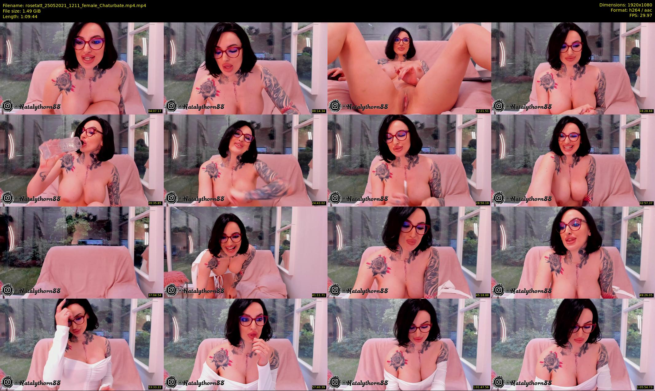 rosetatt — 70 minute Chaturbate female cam show recording, 1080p, May 25, 2021
