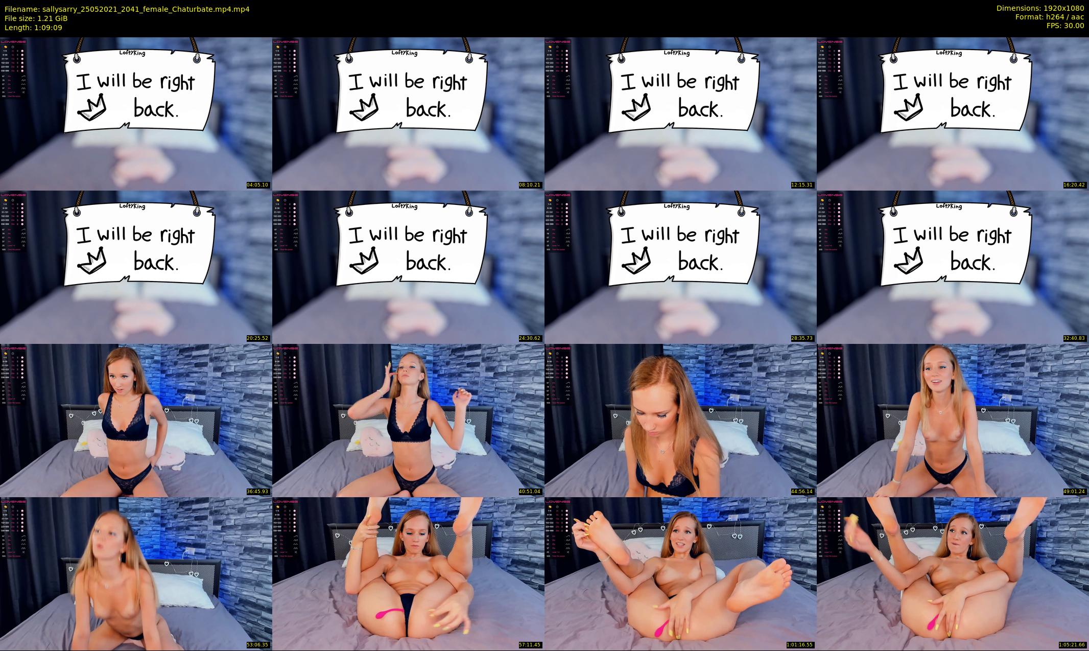 sallysarry — 70 minute Chaturbate couple cam show recording, 1080p, May 25, 2021