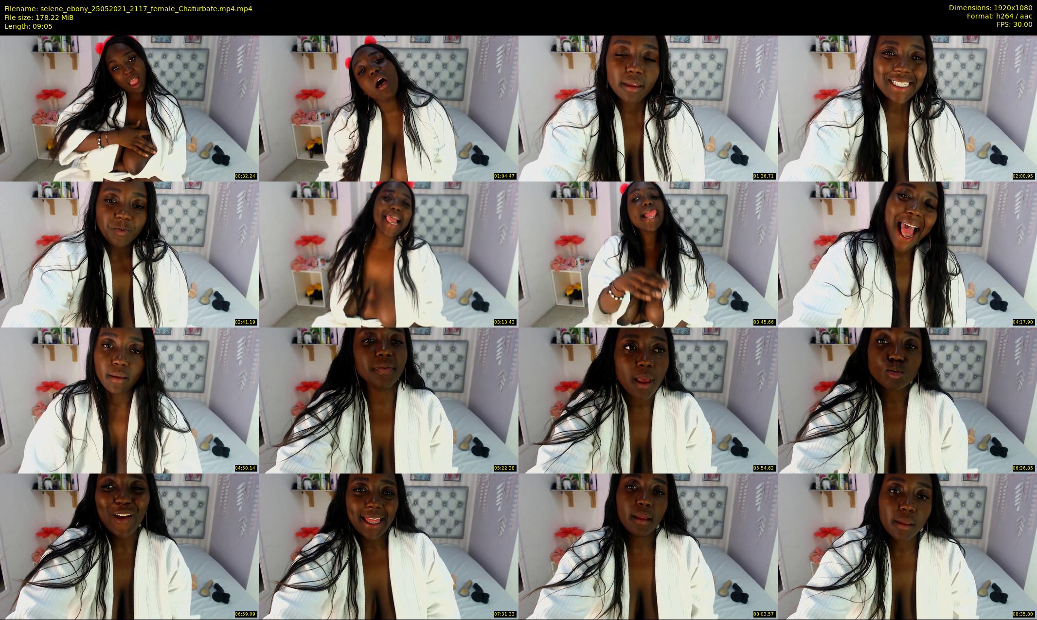 selene_ebony — 10 minute Chaturbate female cam show recording, 1080p, May 25, 2021