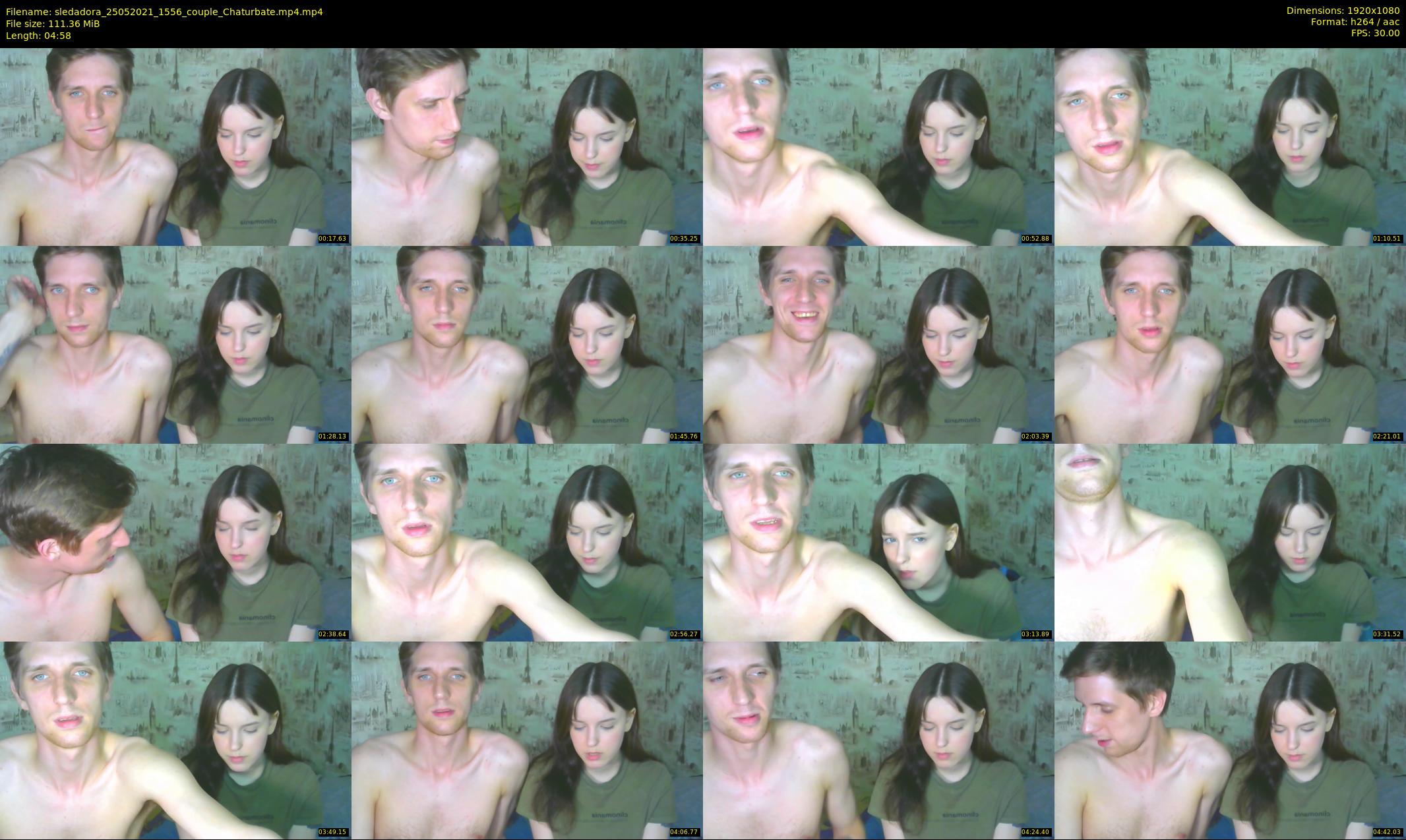 sledadora — 5 minute Chaturbate couple cam show recording, 1080p, May 25, 2021
