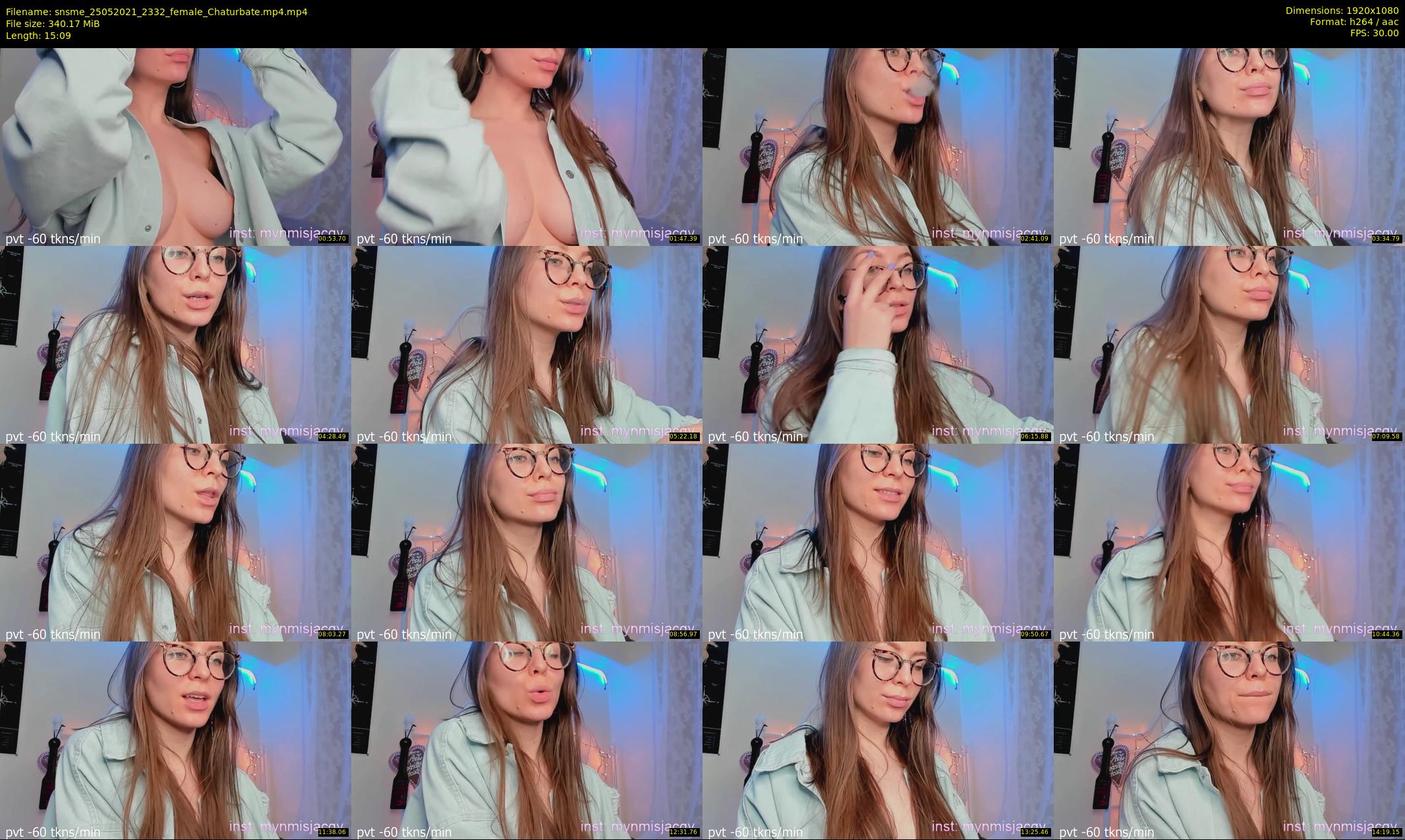 snsme — 16 minute Chaturbate female cam show recording, 1080p, May 25, 2021