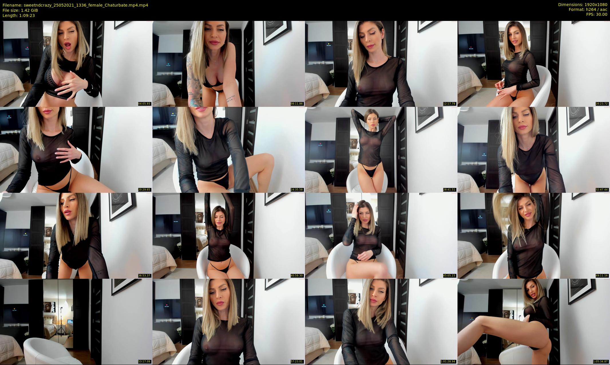 sweetndcrazy — 70 minute Chaturbate female cam show recording, 1080p, May 25, 2021
