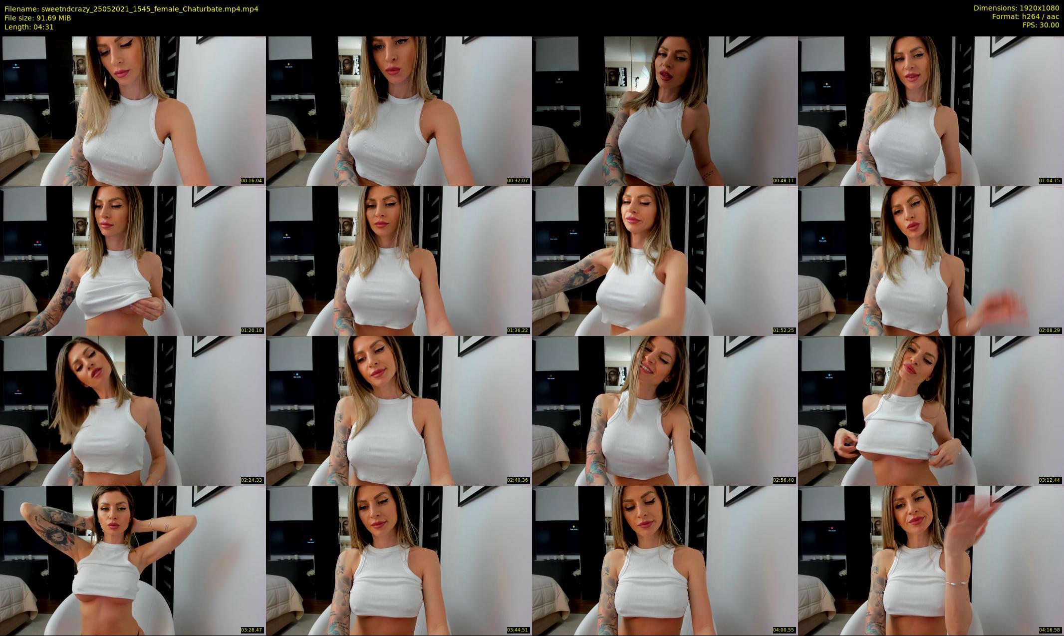 sweetndcrazy — 5 minute Chaturbate female cam show recording, 1080p, May 25, 2021
