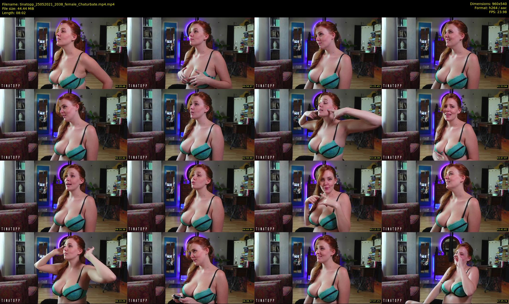 tinatopp — 9 minute Chaturbate female cam show recording, 480p, May 25, 2021