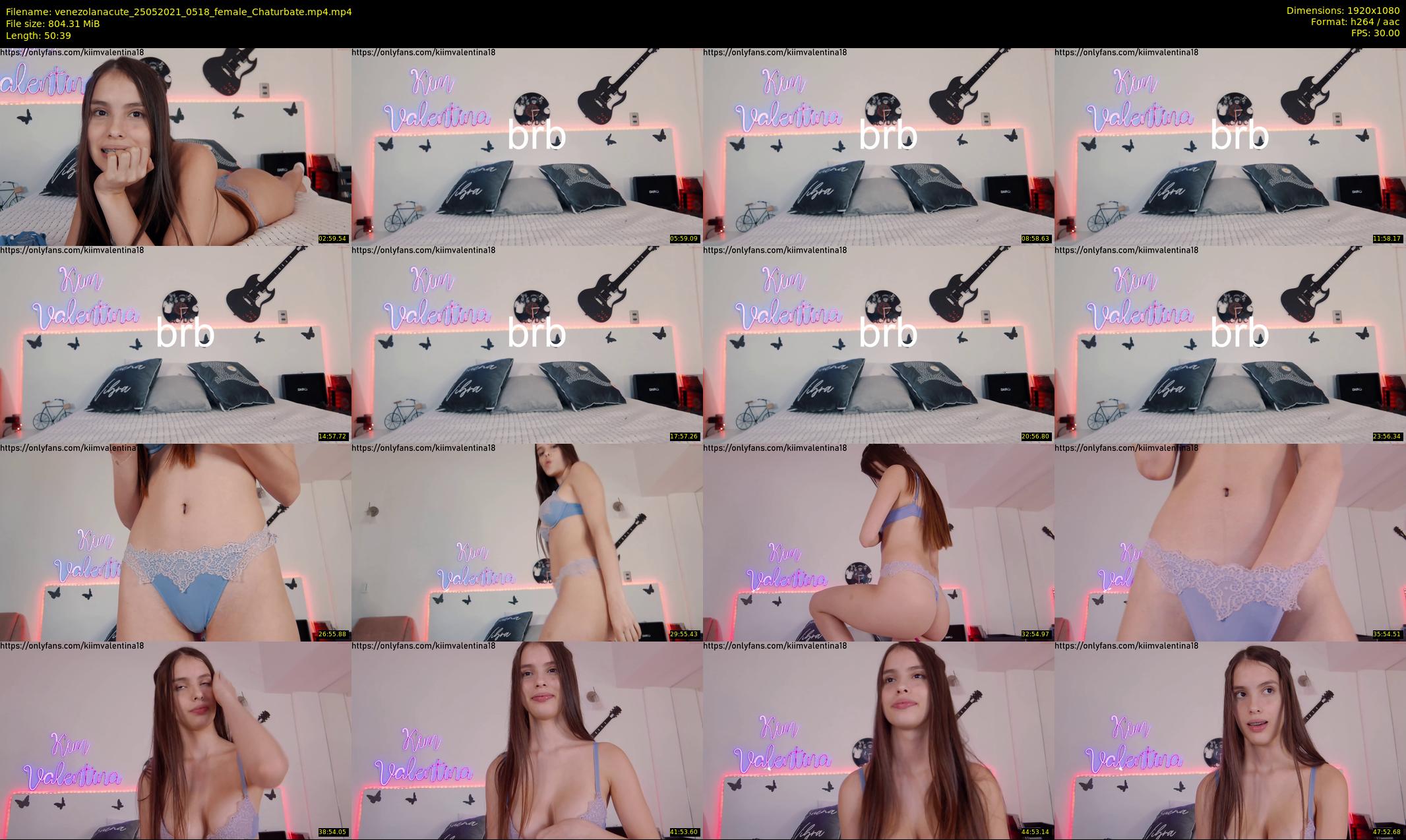 venezolanacute — 51 minute Chaturbate female cam show recording, 1080p, May 25, 2021