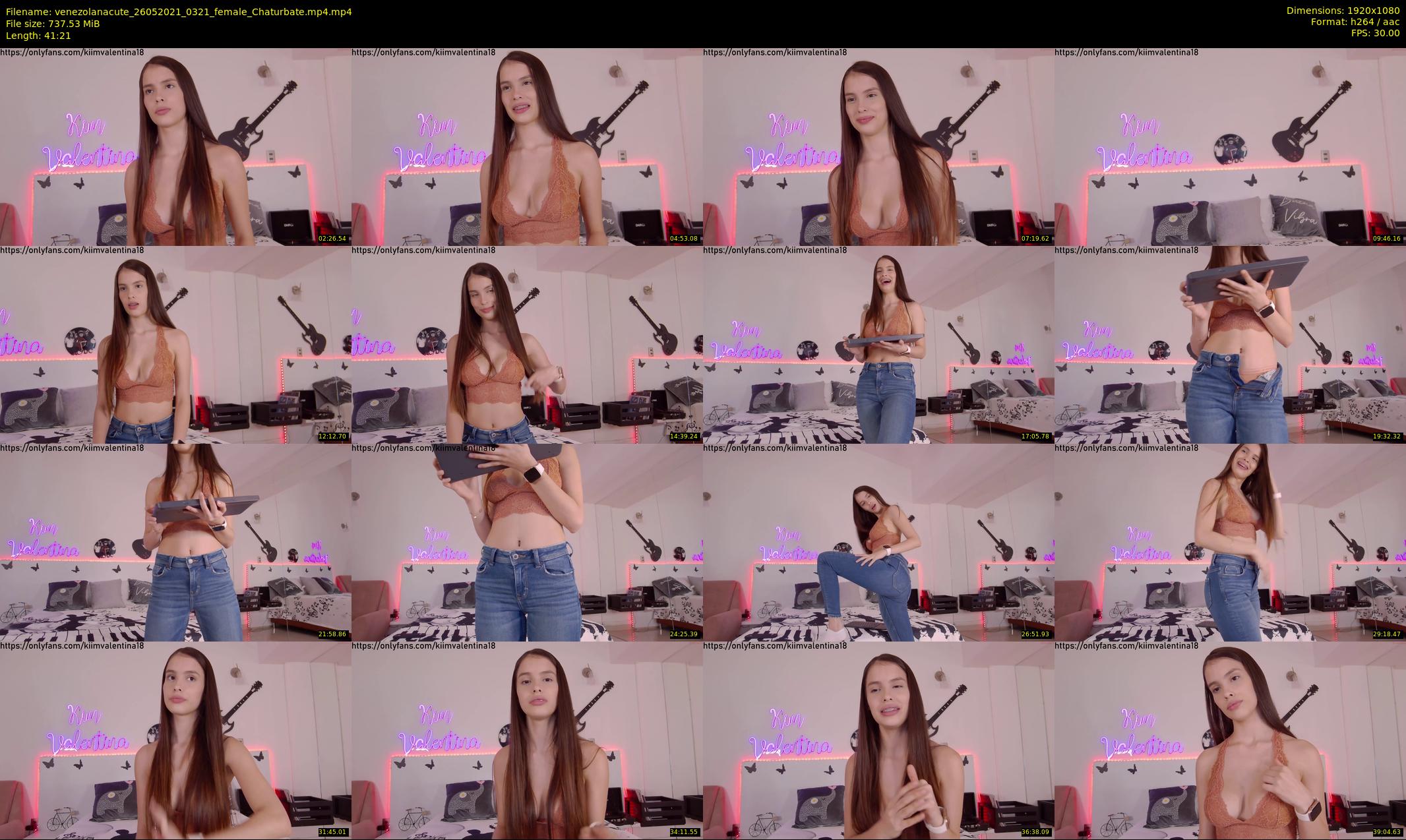 venezolanacute — 42 minute Chaturbate female cam show recording, 1080p, May 26, 2021
