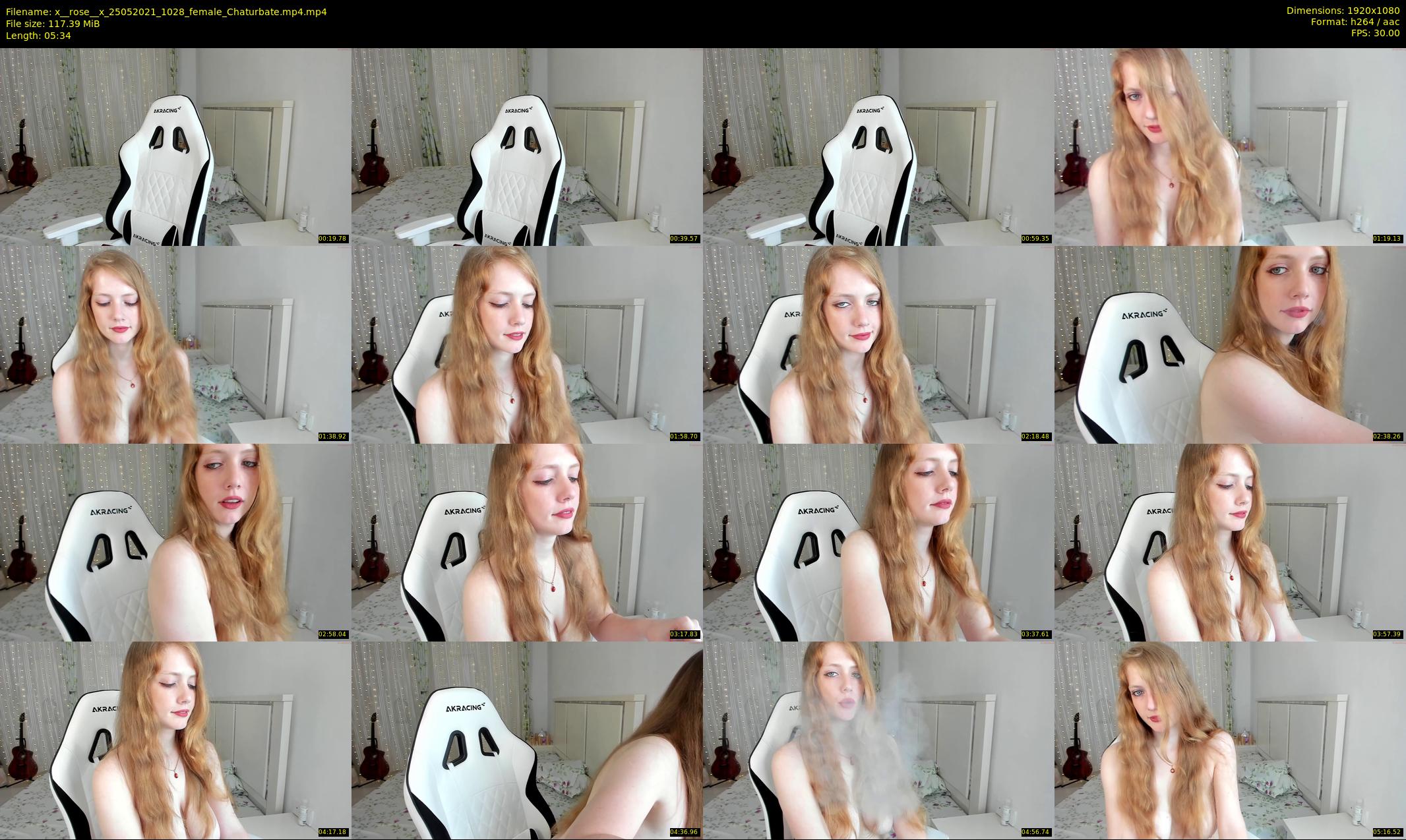 x__rose__x — 6 minute Chaturbate female cam show recording, 1080p, May 25, 2021