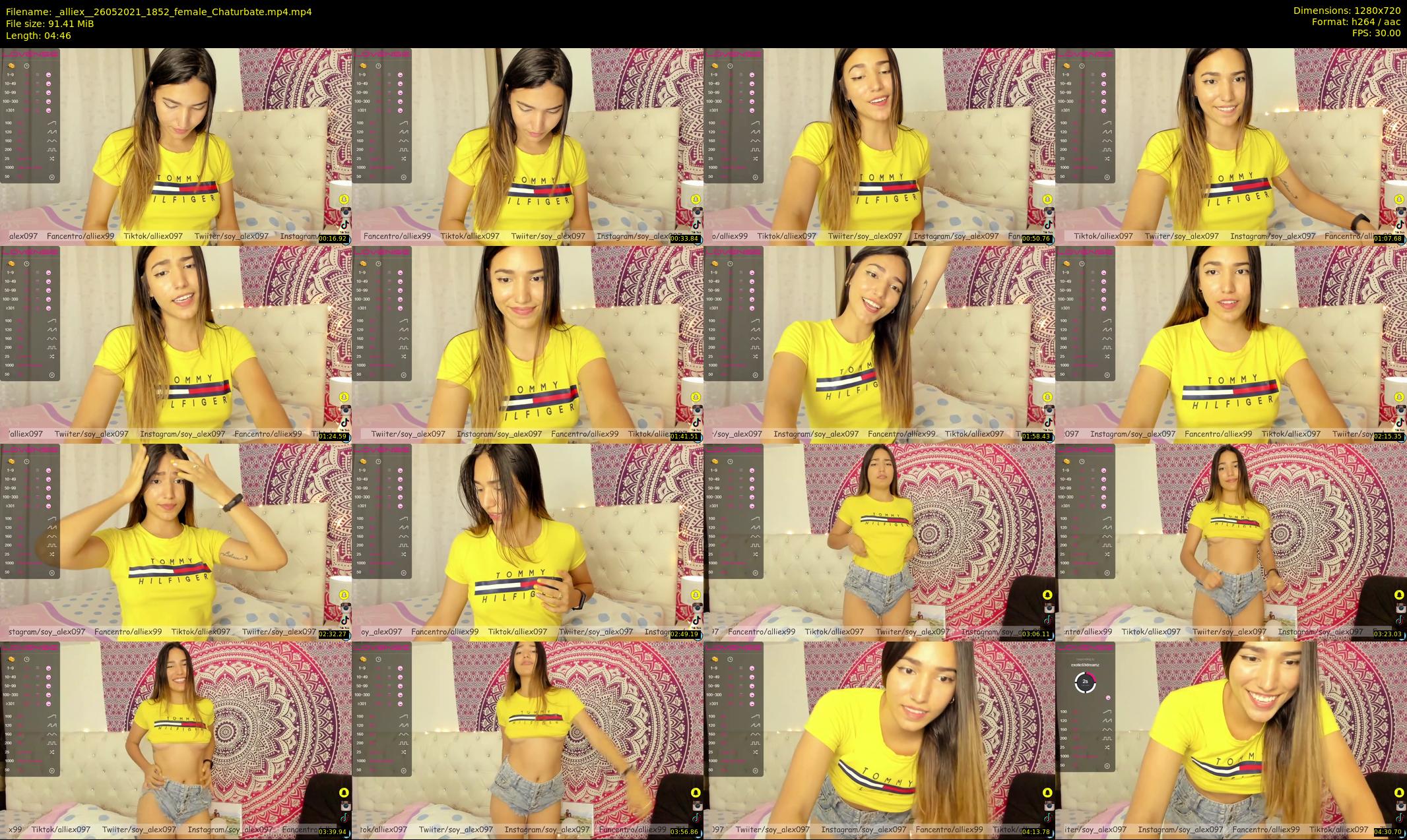 _alliex_ — 5 minute Chaturbate female cam show recording, 720p, May 26, 2021
