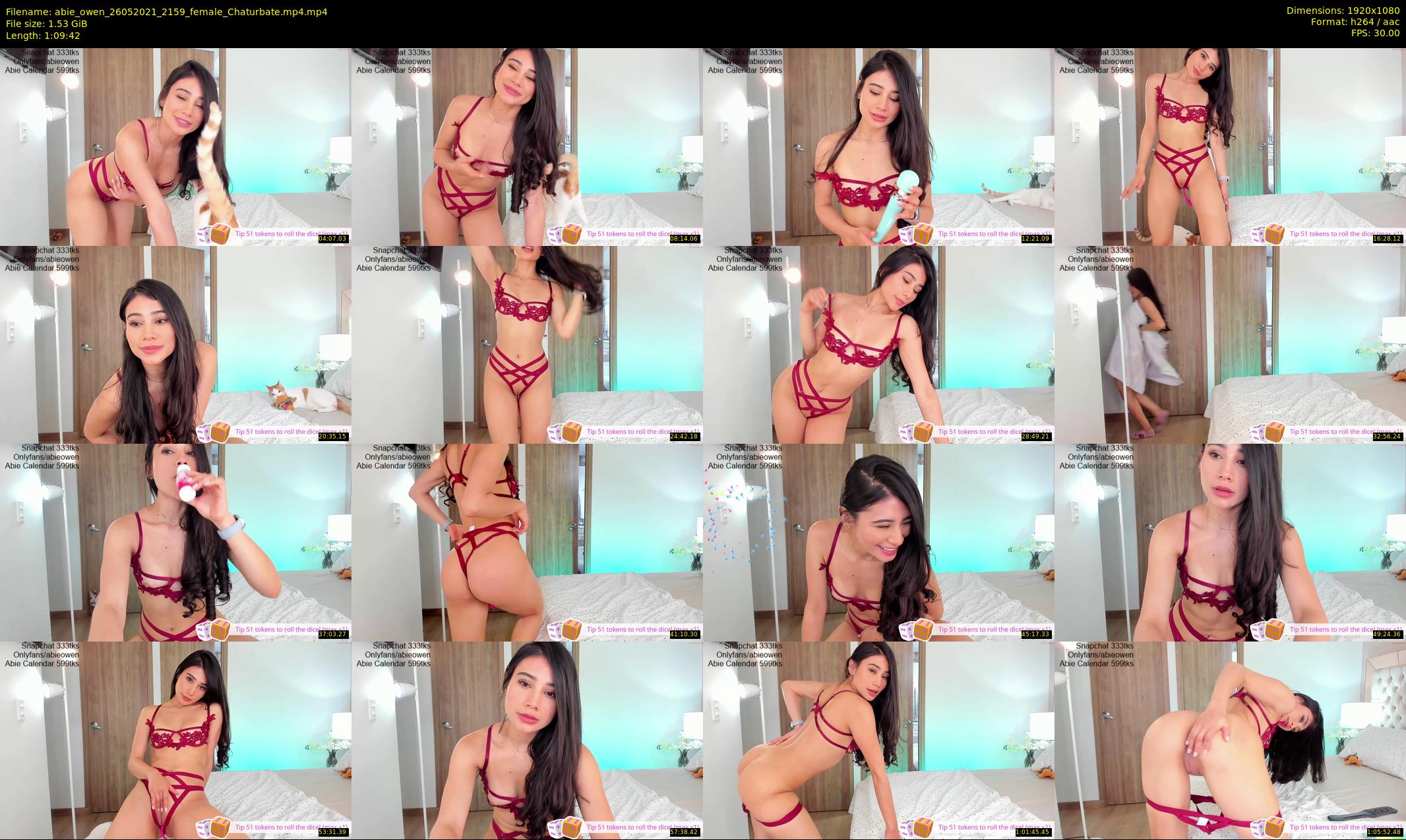 abie_owen — 70 minute Chaturbate female cam show recording, 1080p, May 26, 2021