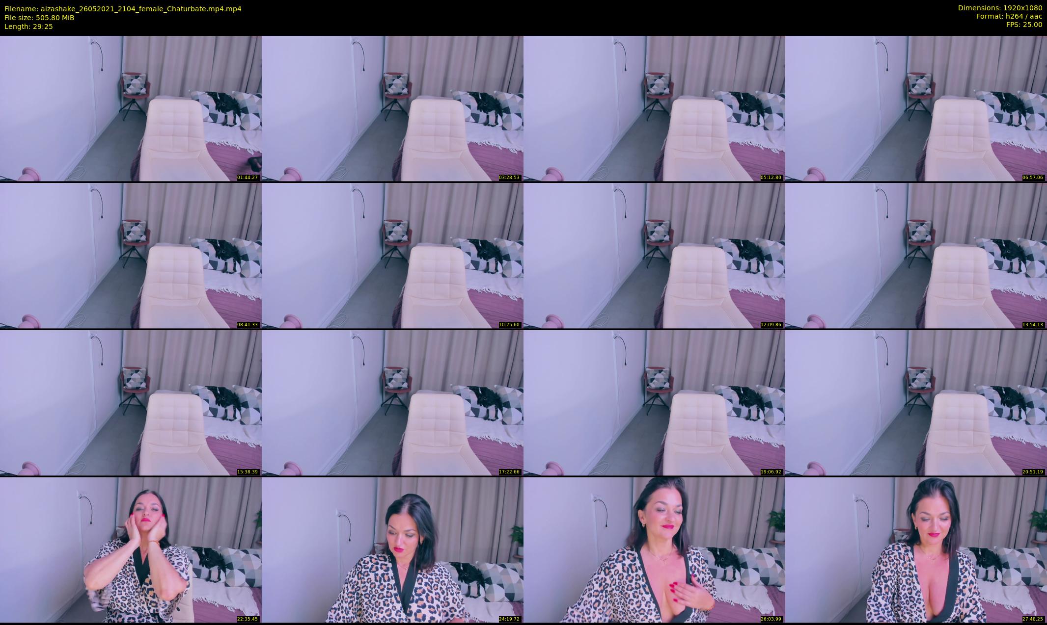 aizashake — 30 minute Chaturbate female cam show recording, 1080p, May 26, 2021