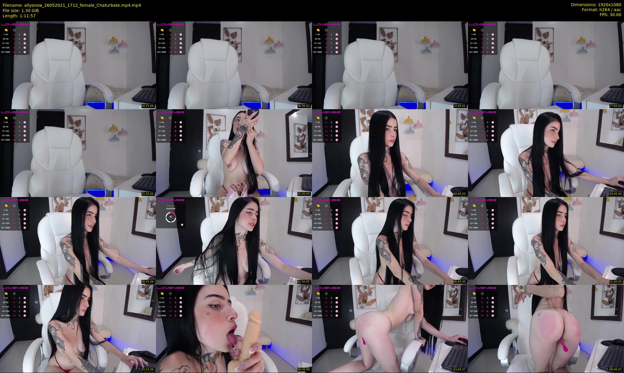 allysnow — 72 minute Chaturbate female cam show recording, 1080p, May 26, 2021