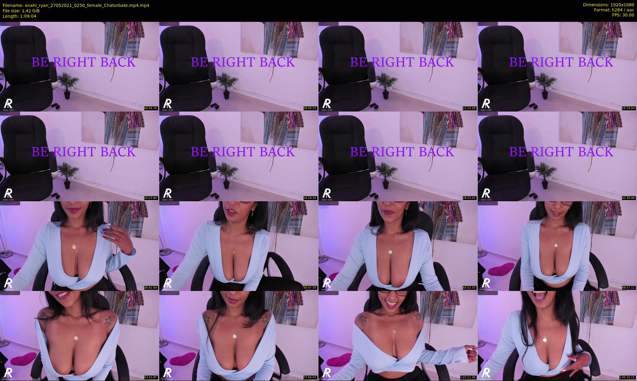 anahi_ryan — 70 minute Chaturbate female cam show recording, 1080p, May 27, 2021