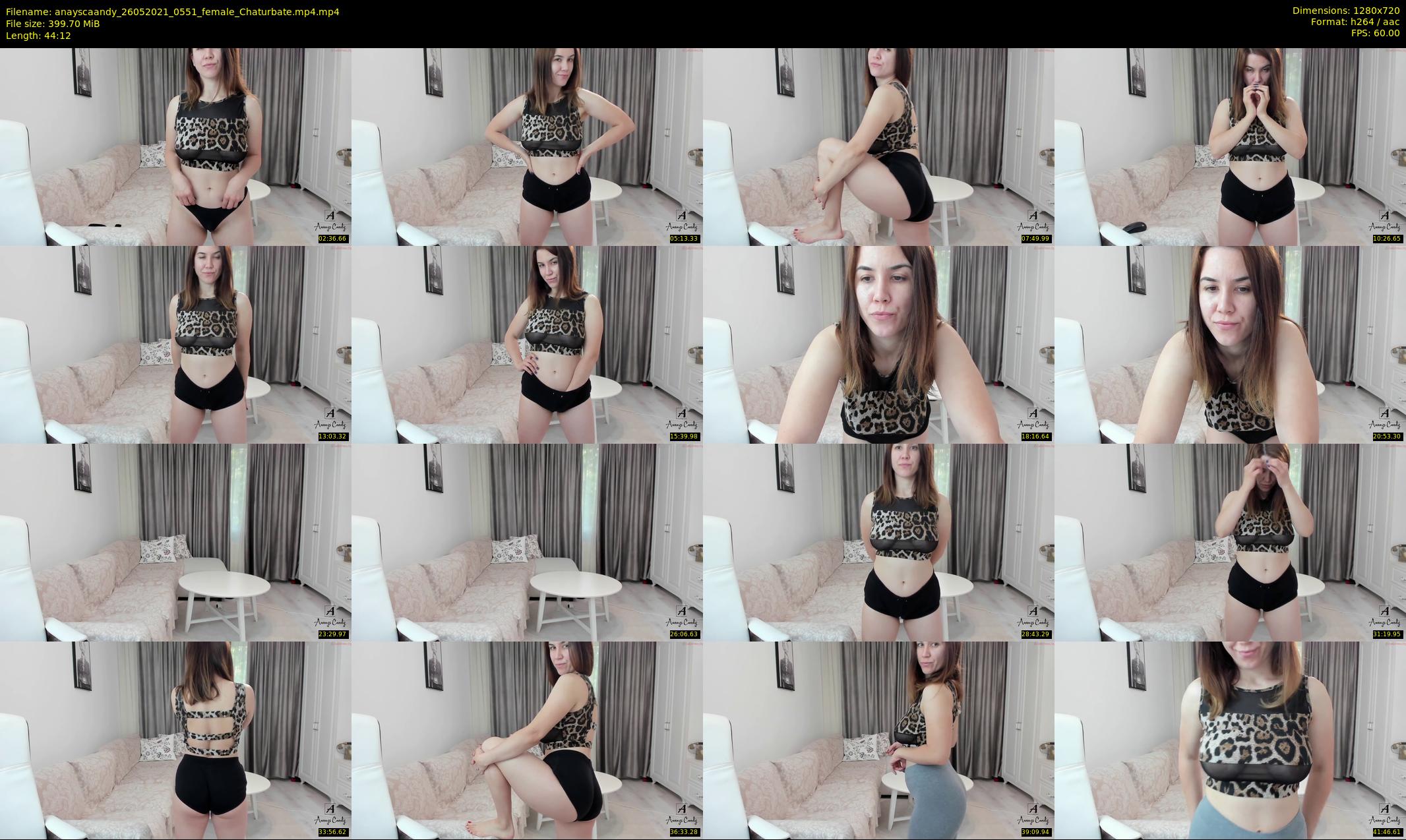 anayscaandy — 45 minute Chaturbate female cam show recording, 720p, May 26, 2021