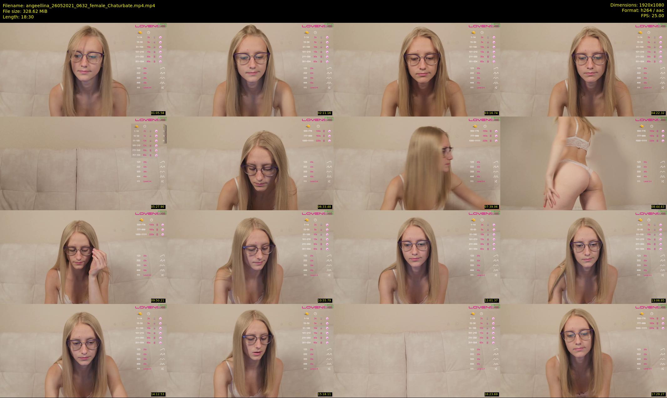 angeellina — 19 minute Chaturbate female cam show recording, 1080p, May 26, 2021