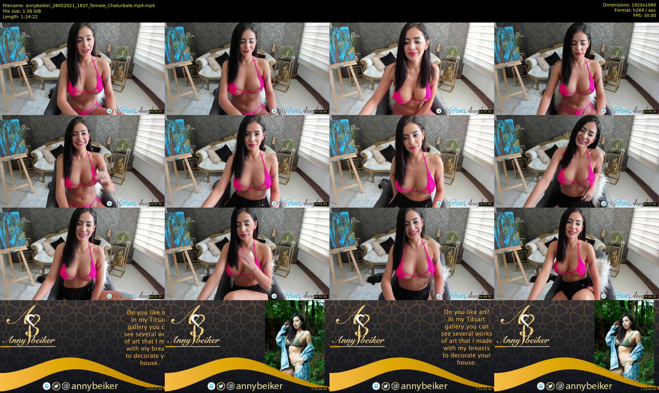 annybeiker — 85 minute Chaturbate female cam show recording, 1080p, May 26, 2021