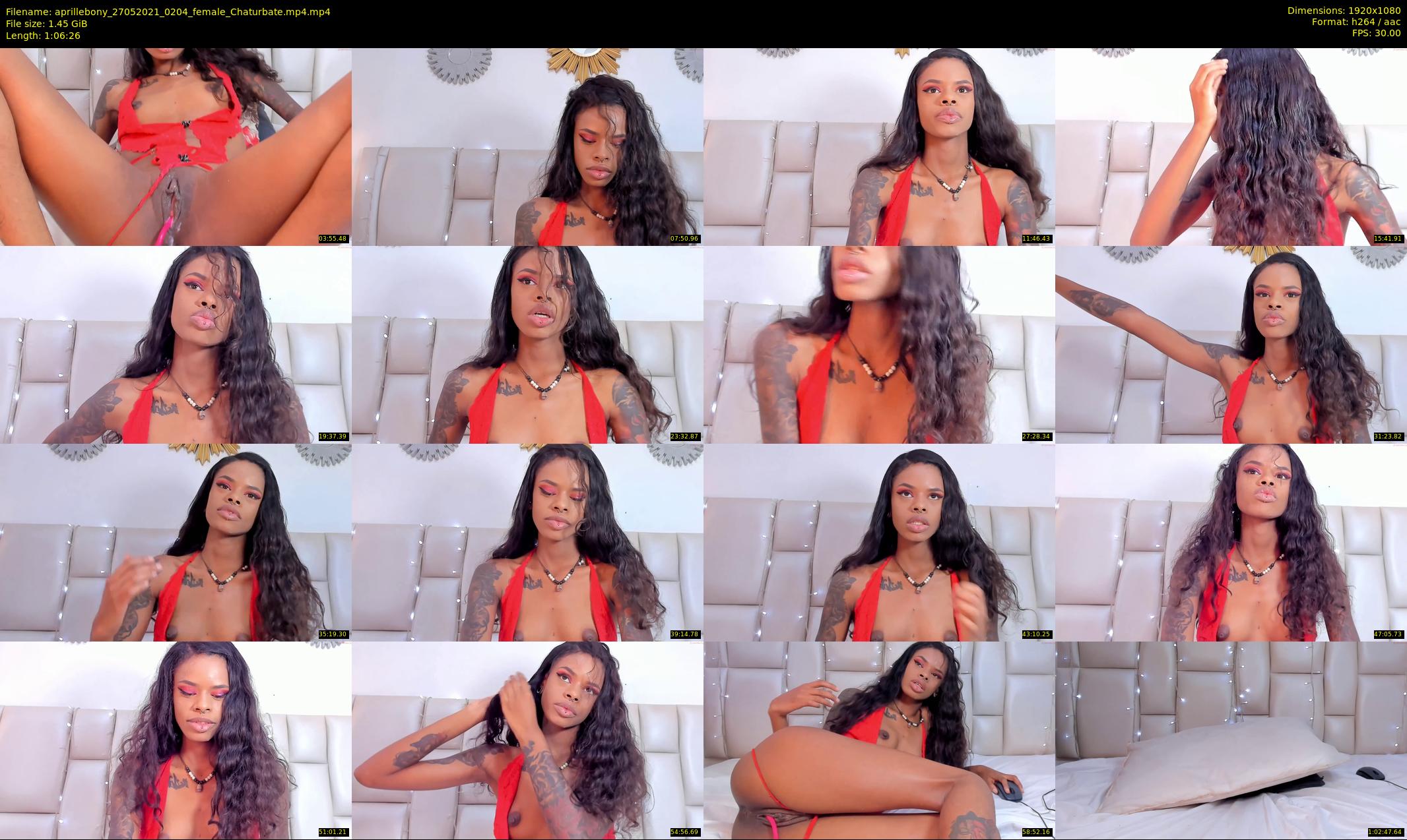 aprillebony — 67 minute Chaturbate female cam show recording, 1080p, May 27, 2021