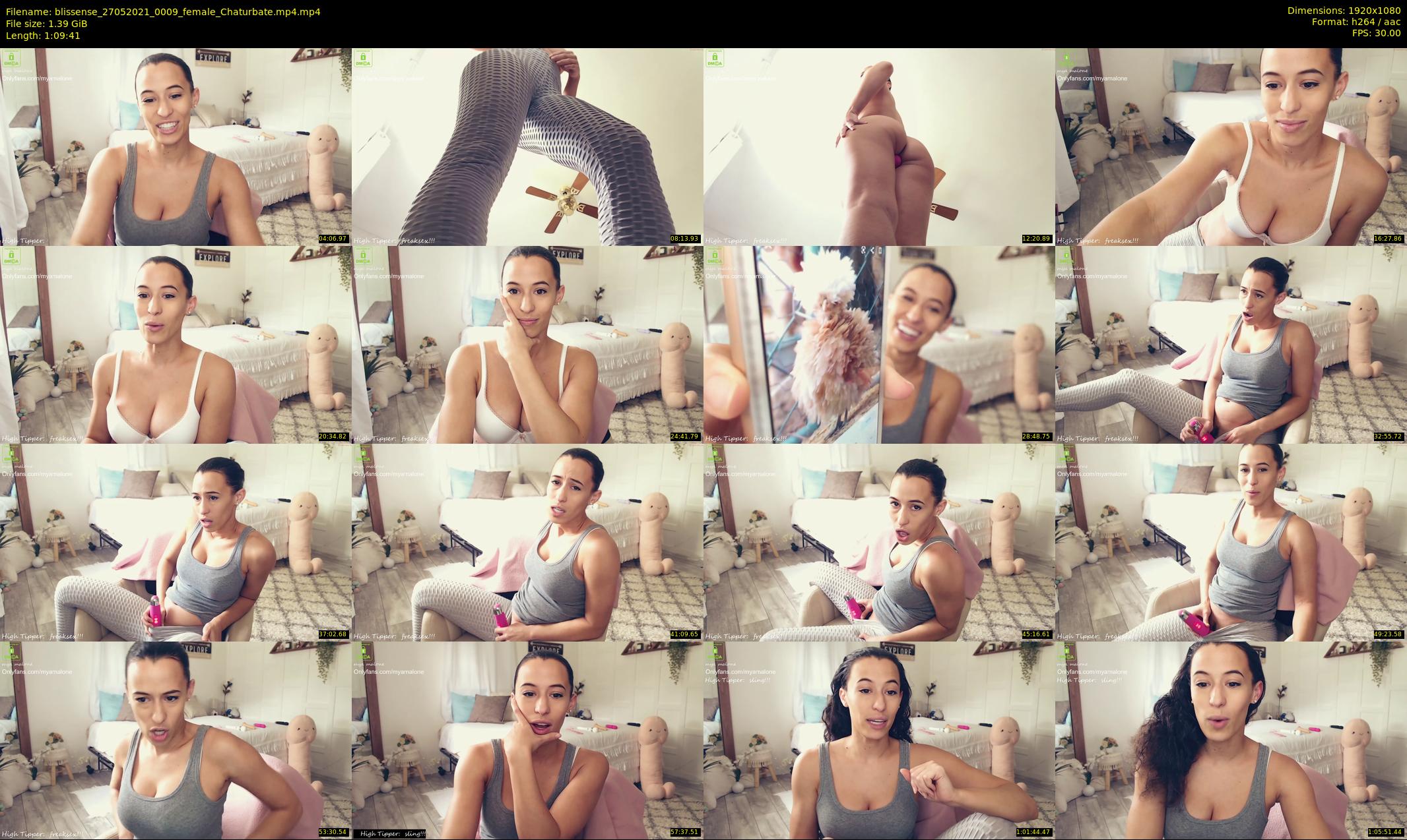 blissense — 70 minute Chaturbate female cam show recording, 1080p, May 27, 2021