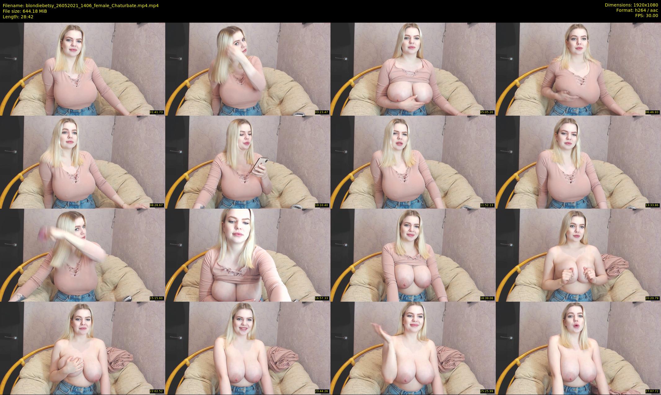 blondiebetsy — 29 minute Chaturbate female cam show recording, 1080p, May 26, 2021