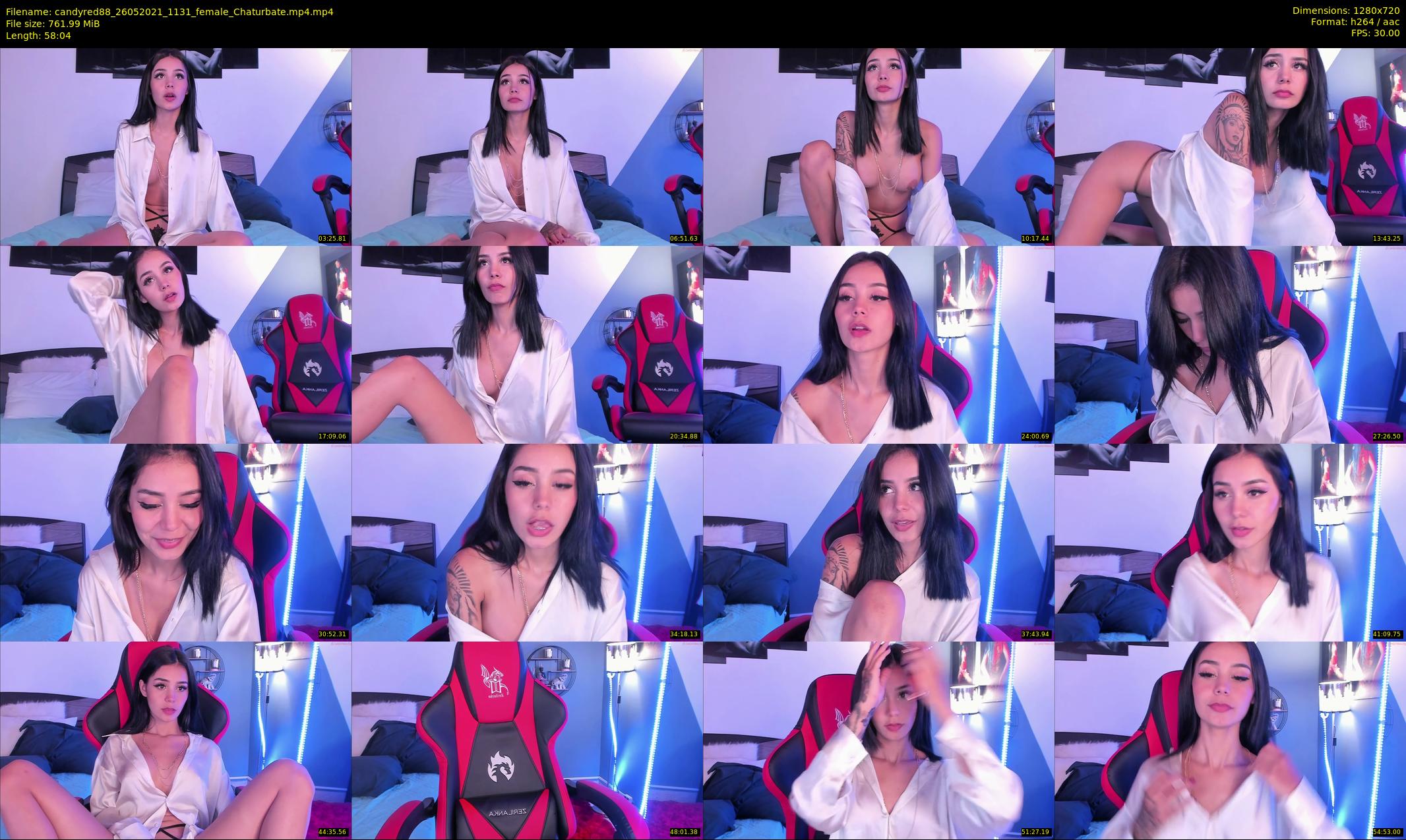 candyred88 — 59 minute Chaturbate female cam show recording, 720p, May 26, 2021