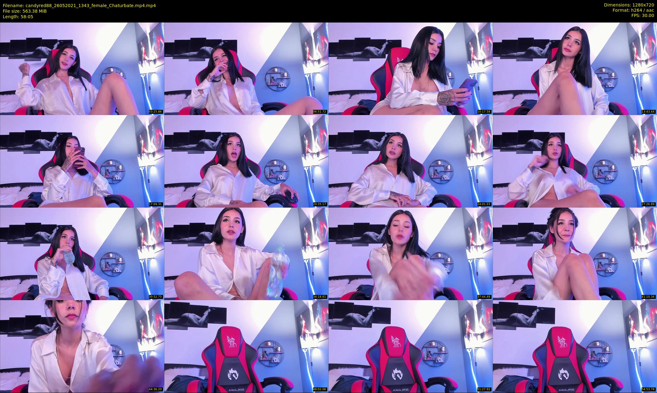 candyred88 — 59 minute Chaturbate female cam show recording, 720p, May 26, 2021