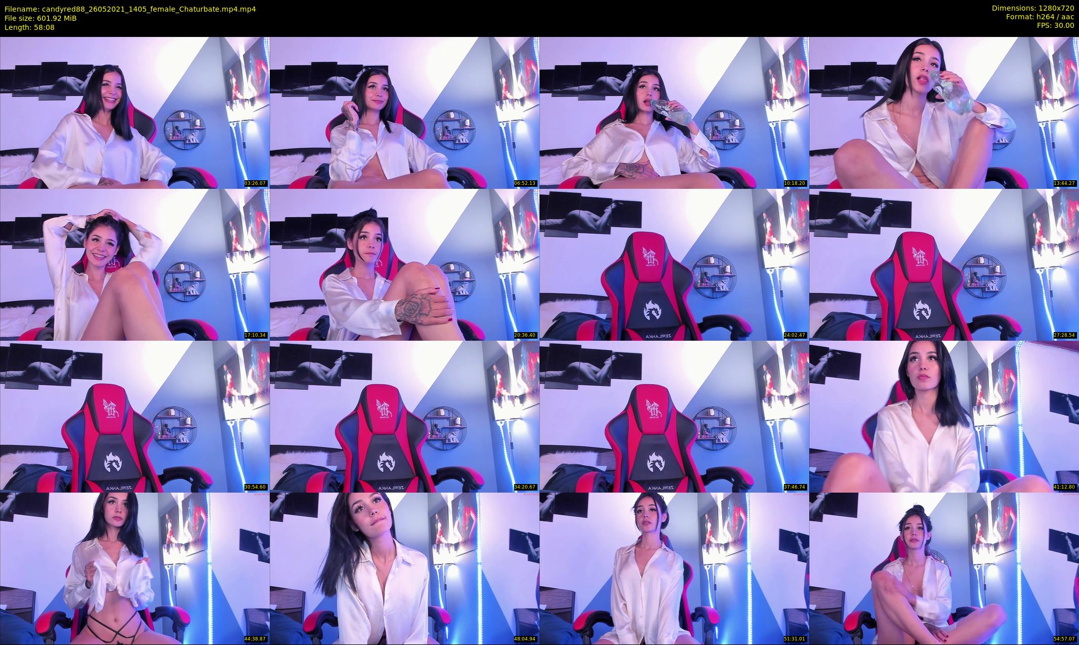 candyred88 — 59 minute Chaturbate female cam show recording, 720p, May 26, 2021