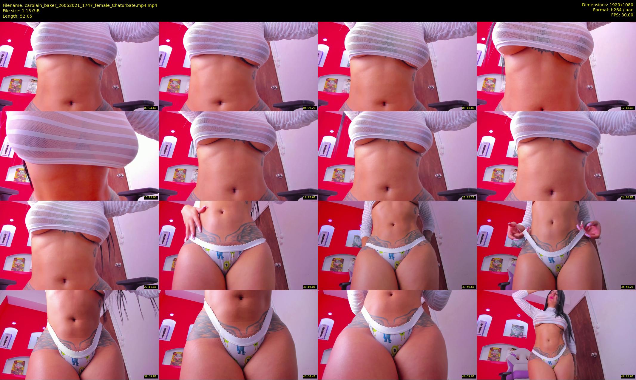 carolain_baker — 53 minute Chaturbate female cam show recording, 1080p, May 26, 2021