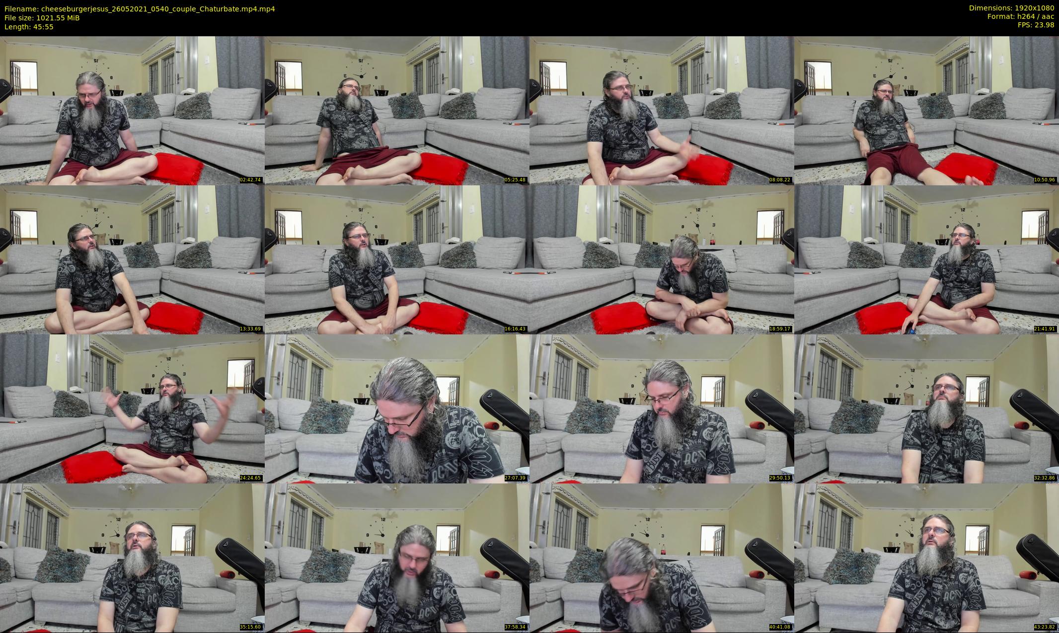 cheeseburgerjesus — 46 minute Chaturbate couple cam show recording, 1080p, May 26, 2021