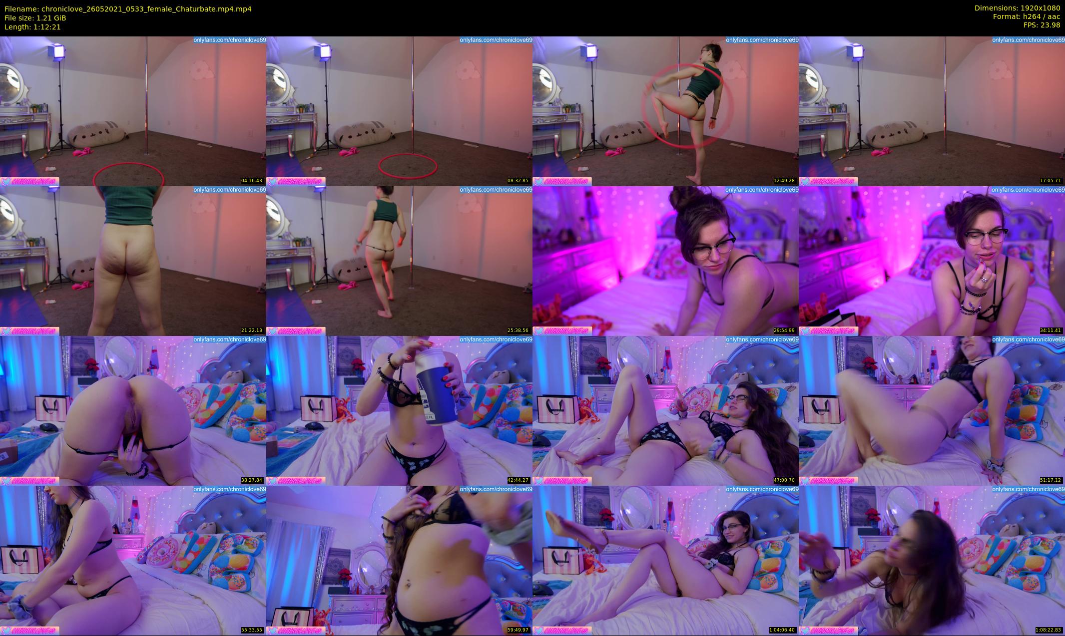 chroniclove — 73 minute Chaturbate female cam show recording, 1080p, May 26, 2021
