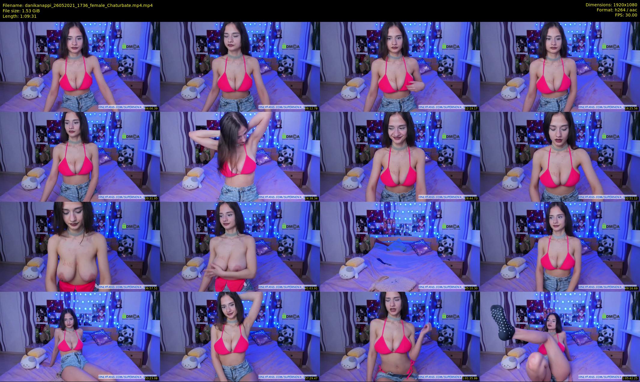 danikanappi — 70 minute Chaturbate female cam show recording, 1080p, May 26, 2021