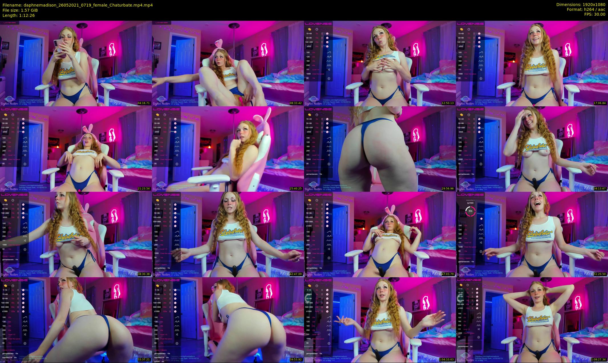 daphnemadison — 73 minute Chaturbate couple cam show recording, 1080p, May 26, 2021